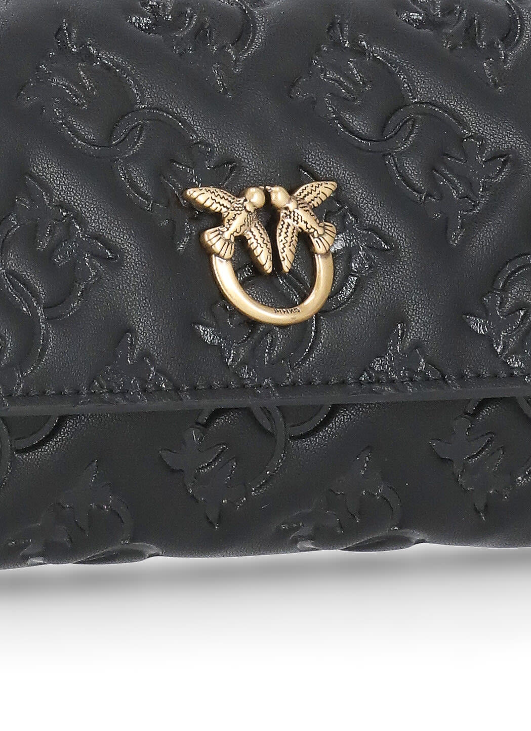 Shop Pinko Wallet With Monogram In Black