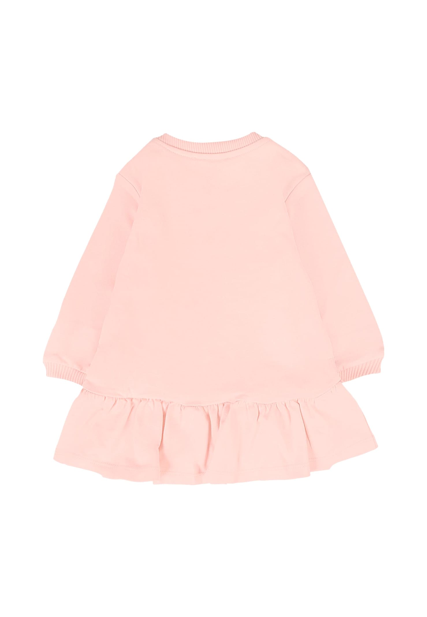 Moschino Pink Dress For Baby Girl With Teddy Bear In Pink