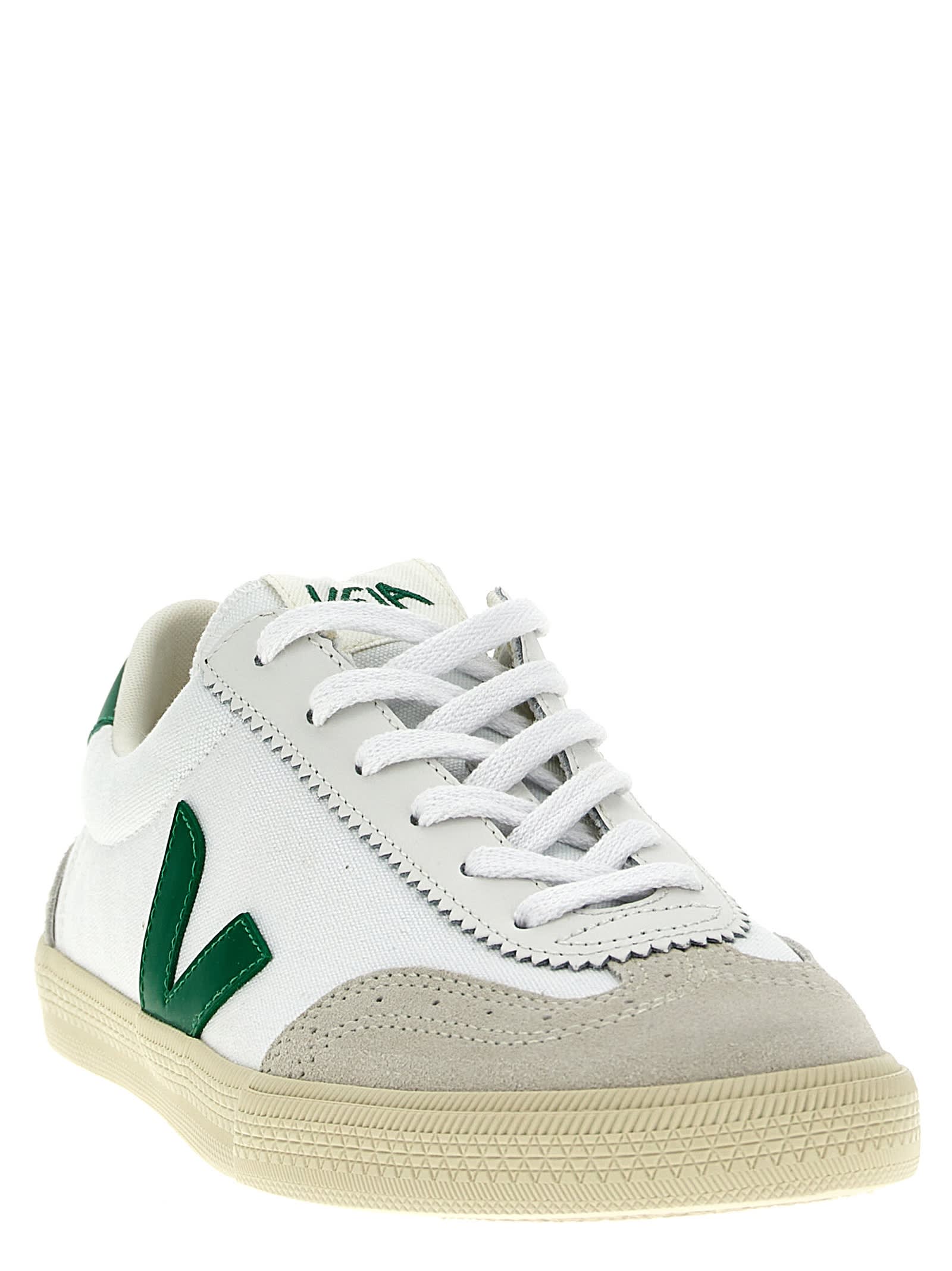 Shop Veja Volley Sneakers In Green