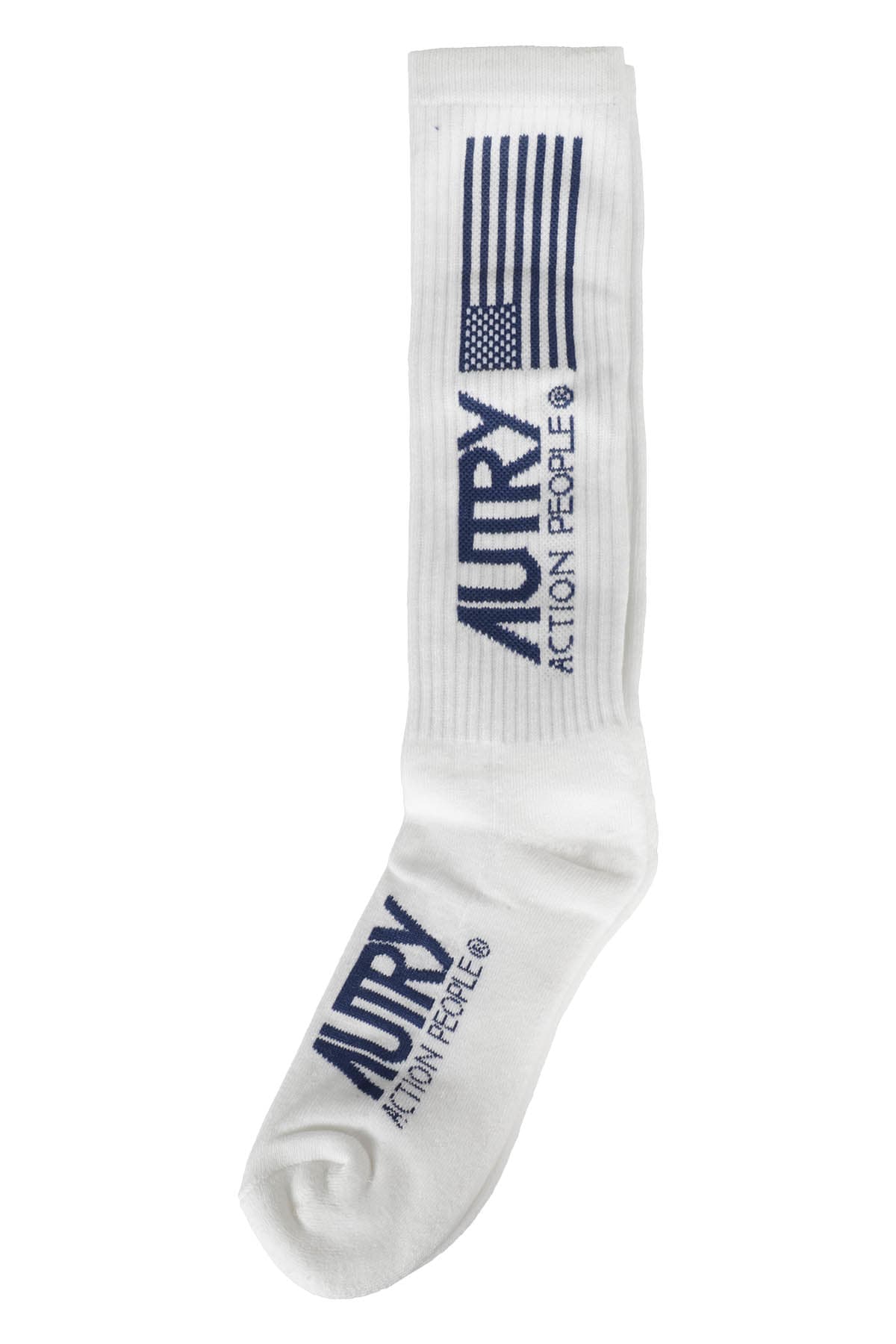 Autry Socks Icon Unisex In Wb White Blu