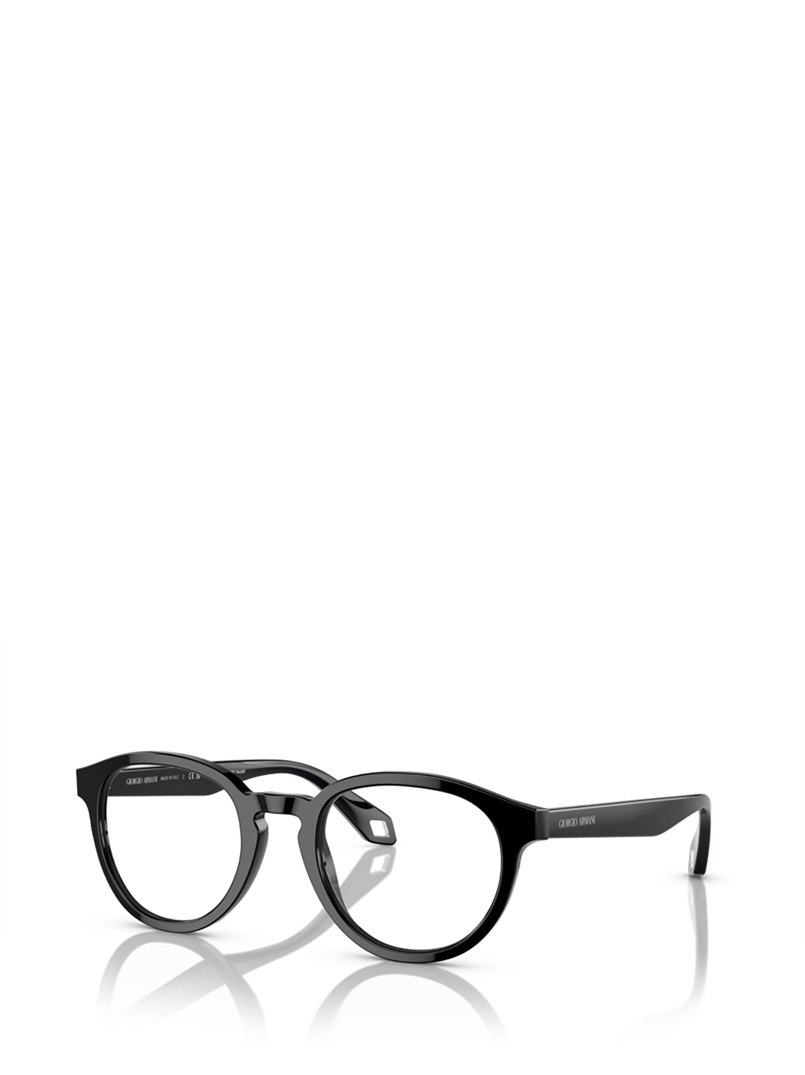 Shop Giorgio Armani Ar7248 Black Glasses