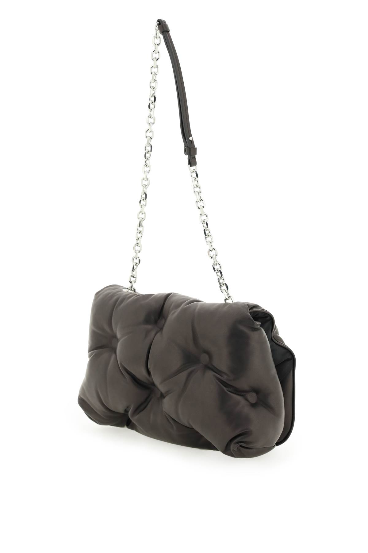 Shop Maison Margiela Glam Slam Chain Bag In Black (black)