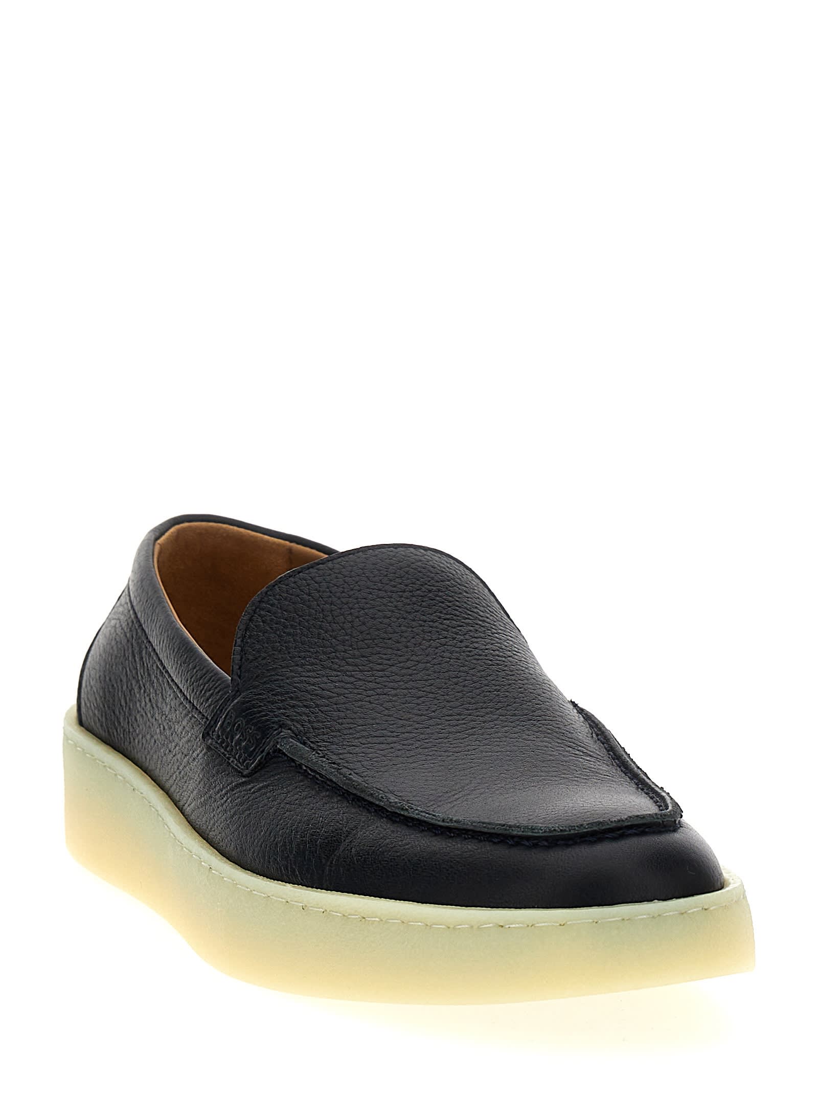 Shop Hugo Boss Clay Loafers In Blue