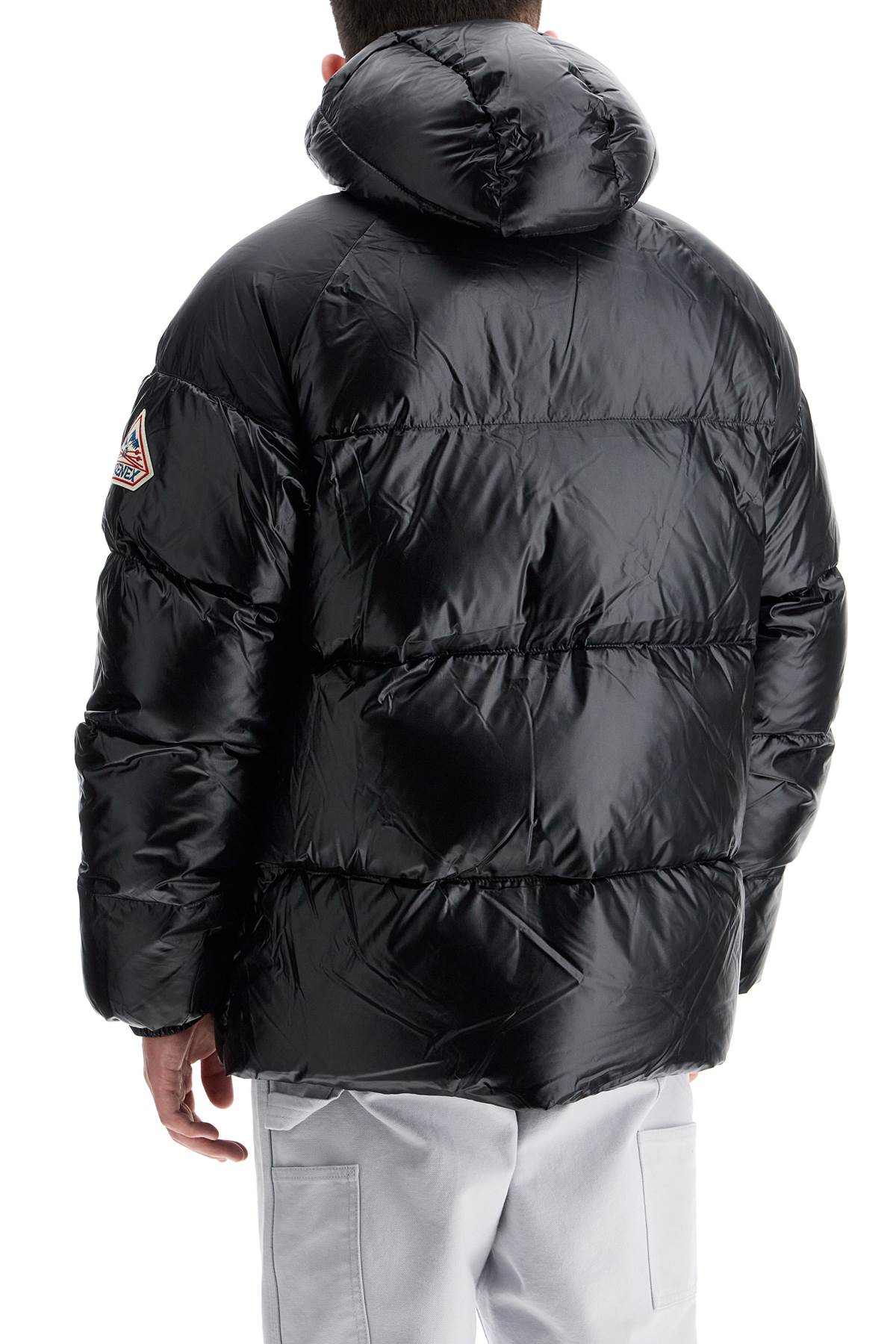 Shop Pyrenex Sten 3 Shiny Down Jacket In Nero