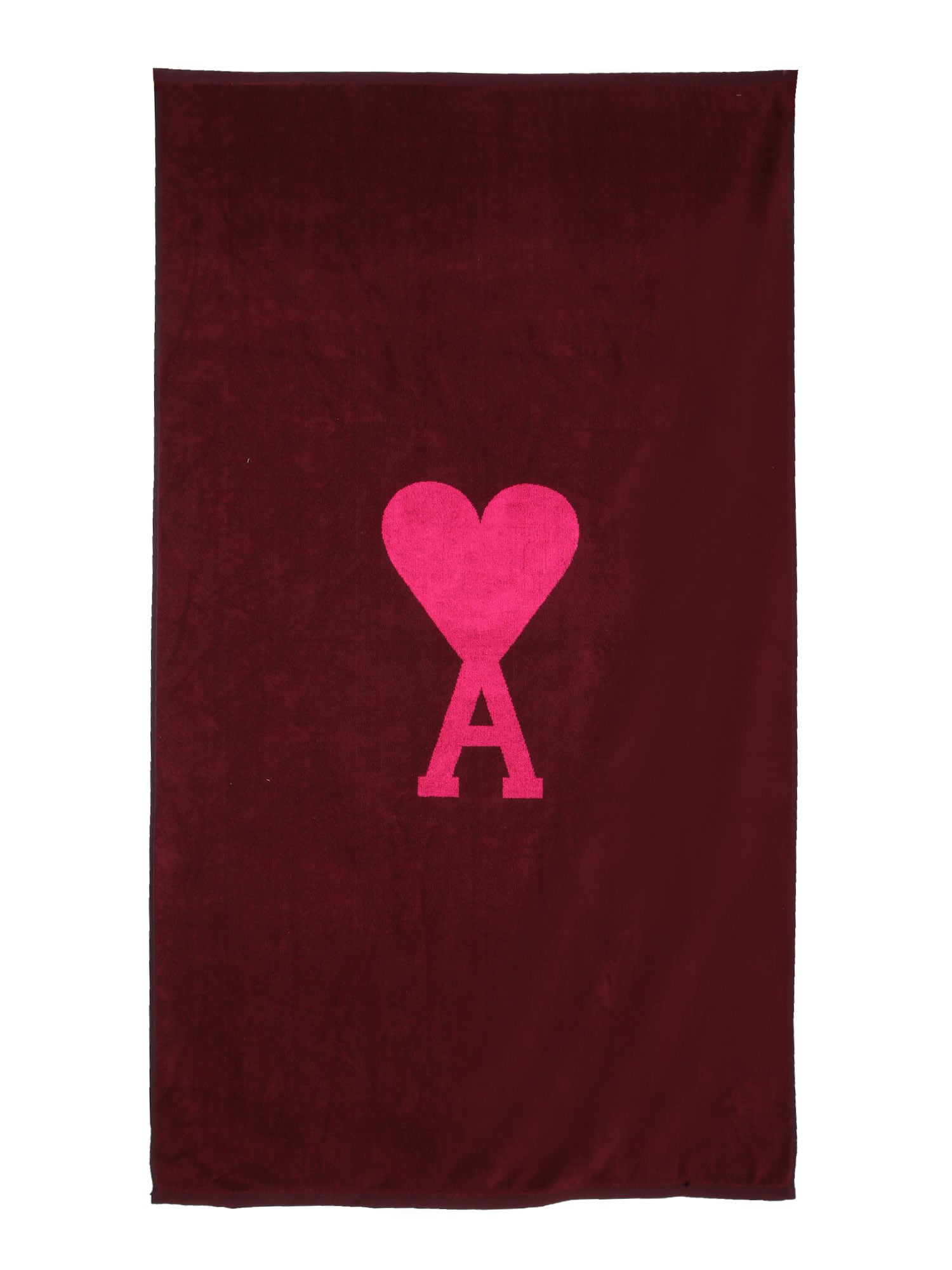 Ami Alexandre Mattiussi Beach Towel With Jacquard Logo