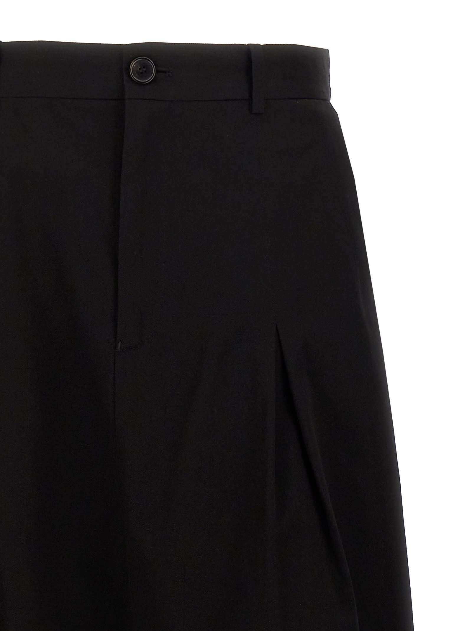 Shop Loewe Low Crotch Pants In Black