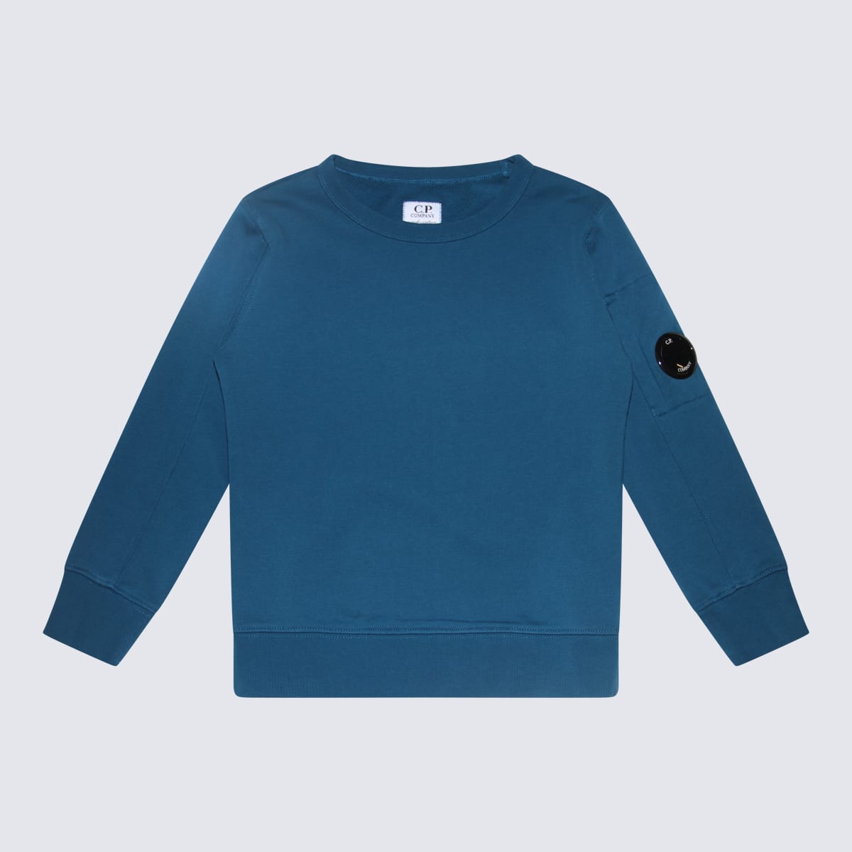 C.p. Company Kids' Blue Cotton Sweatshirt In Ink Blue