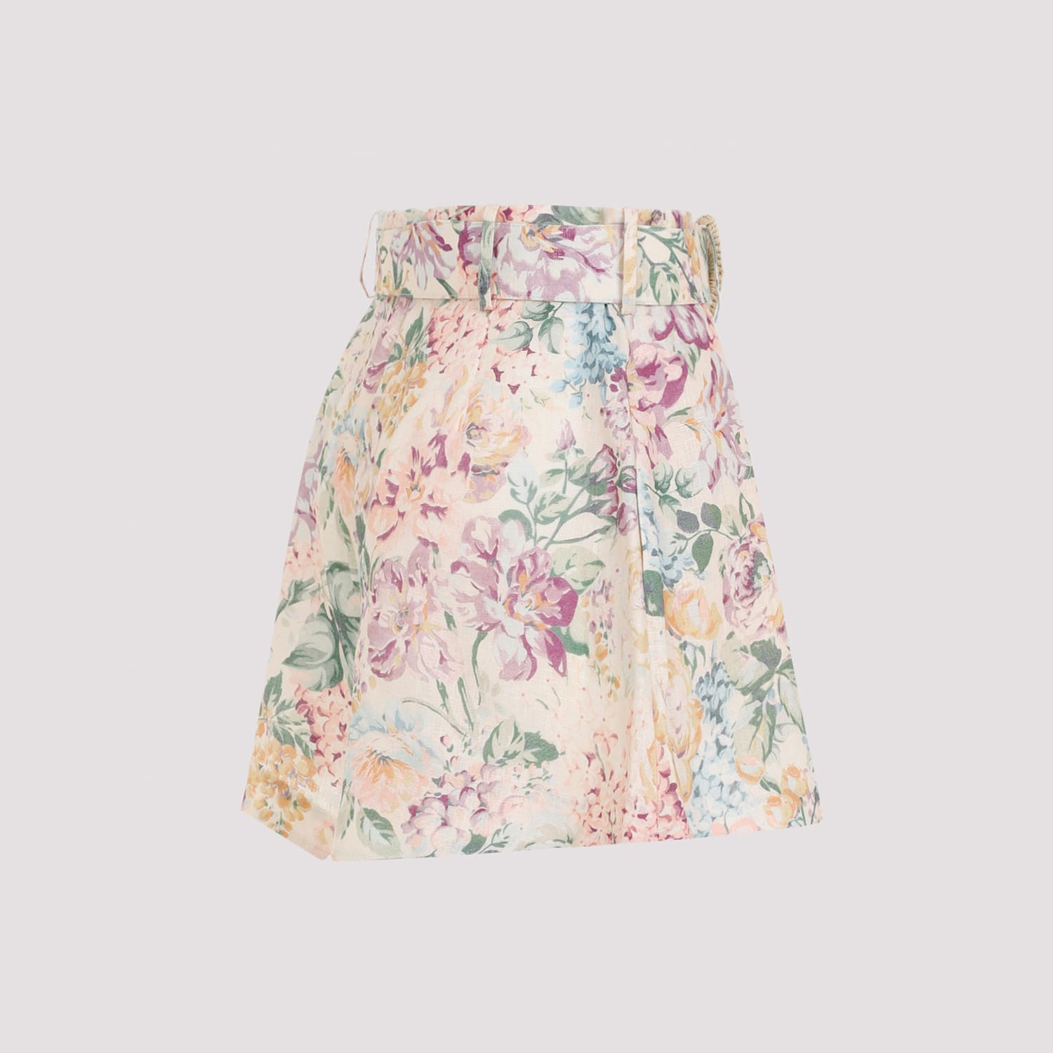 Shop Zimmermann Halliday Tuck Short In Neutrals