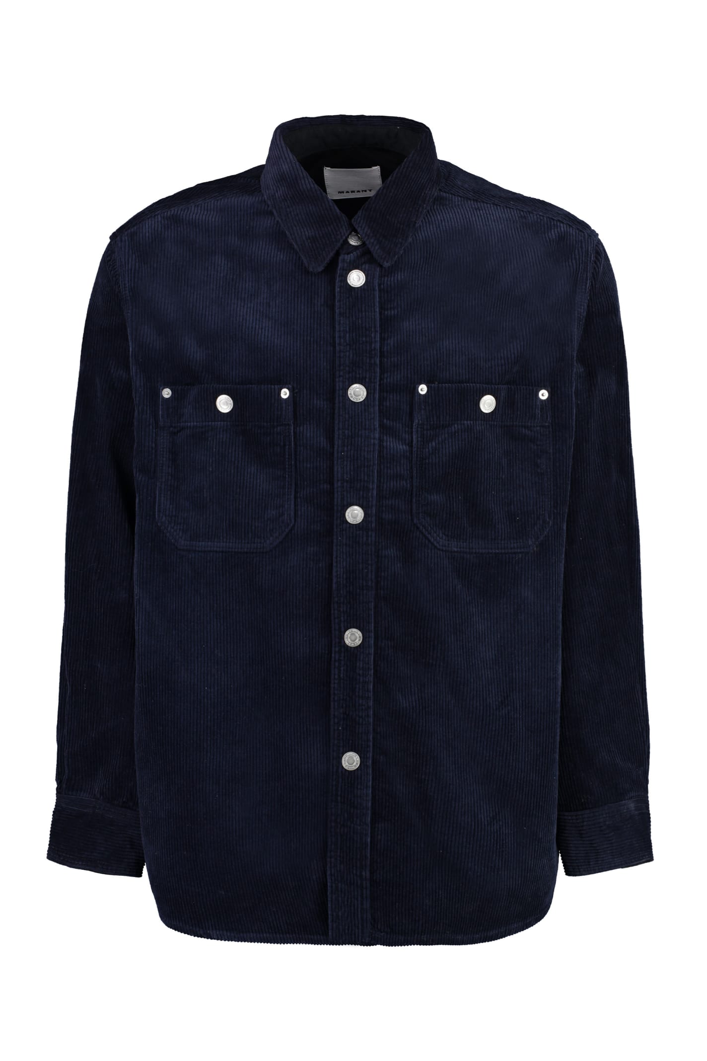 Shop Isabel Marant Ritchie Wool Overshirt In Blue