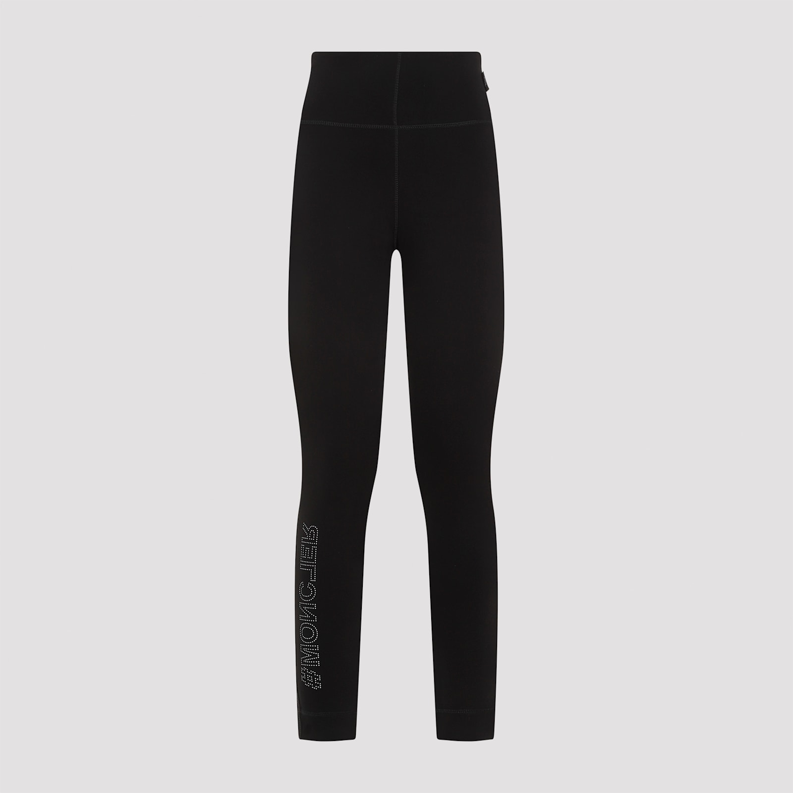 Shop Moncler Polyamide Leggings In Black