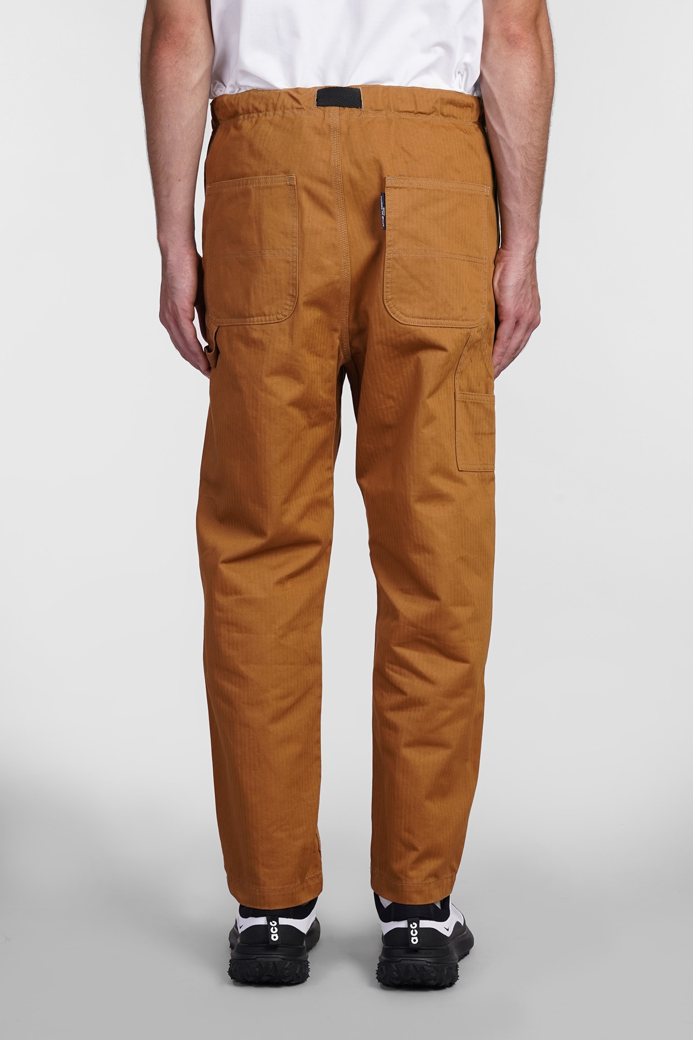 Shop Comme Des Garçons Homme Deux Pants In Camel Cotton