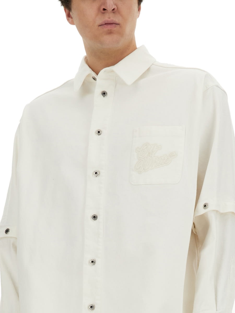 Shop Off-white 90s Jacket-shirt In White