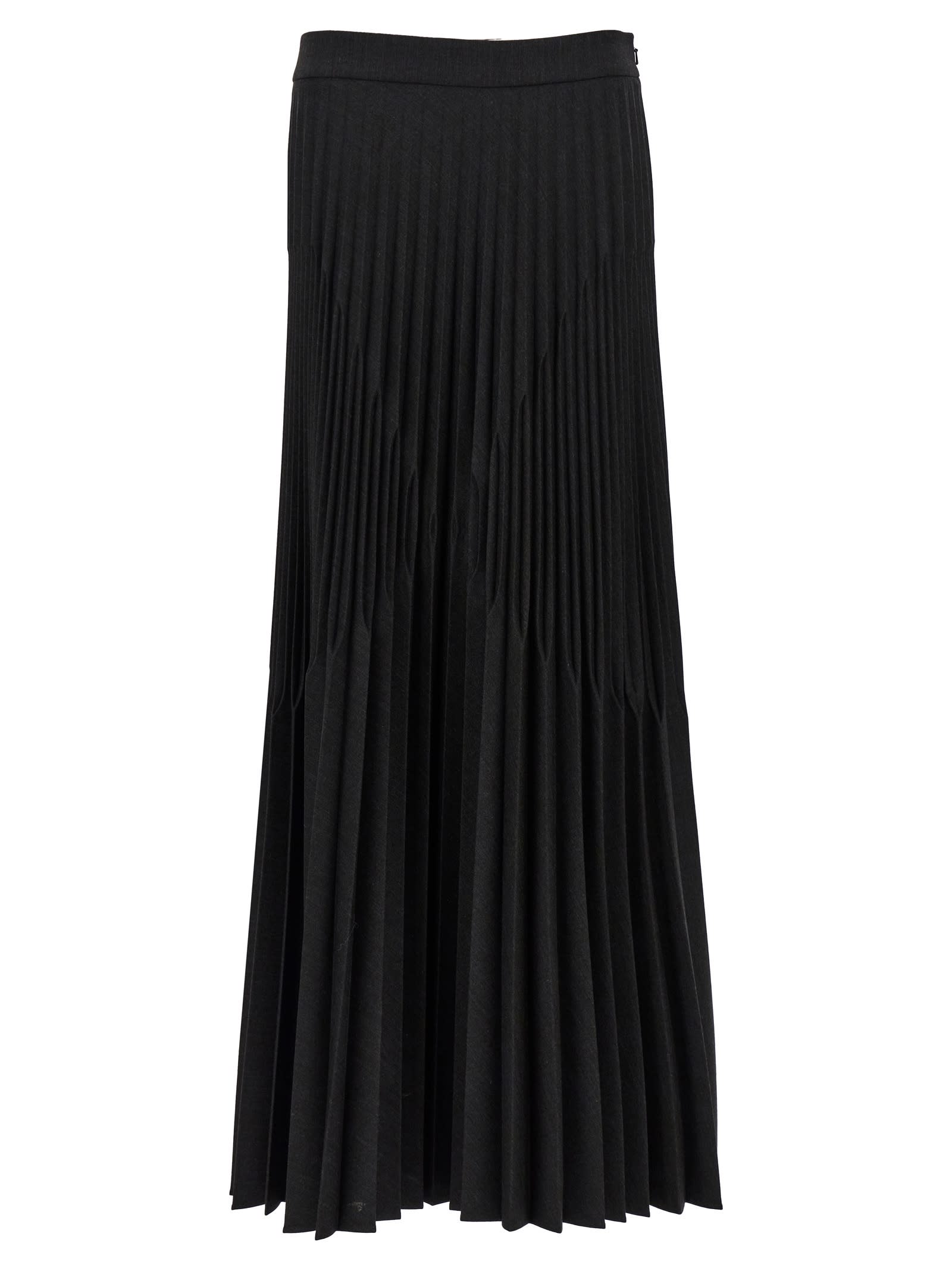 Shop Alberta Ferretti Pleated Skirt