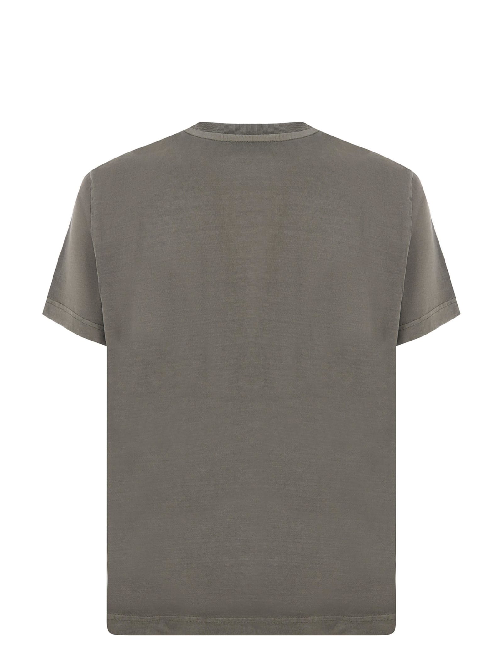Shop Fay T-shirt In Verde Salvia