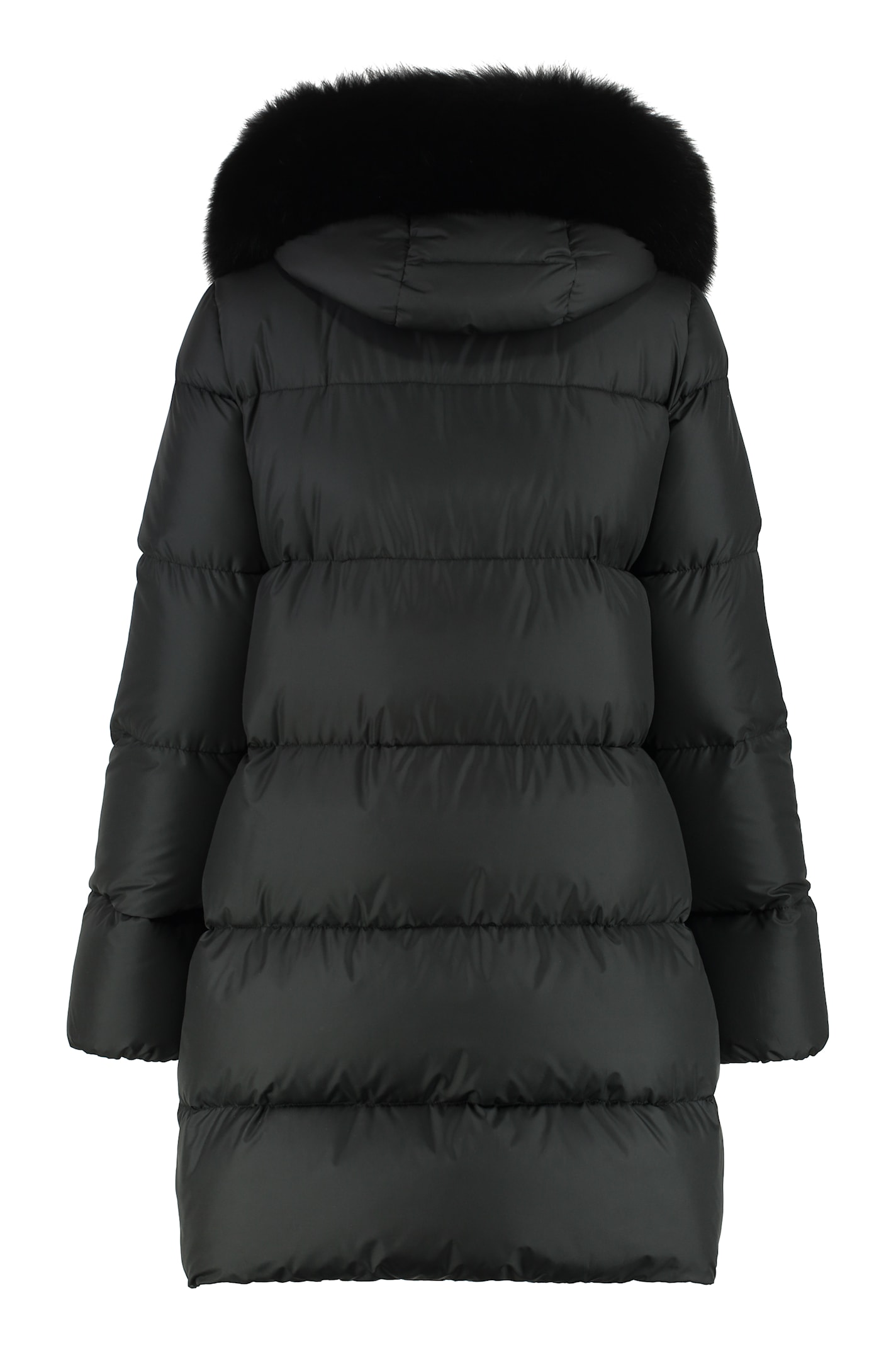 Moorer Danai Hooded Down Jacket In Black