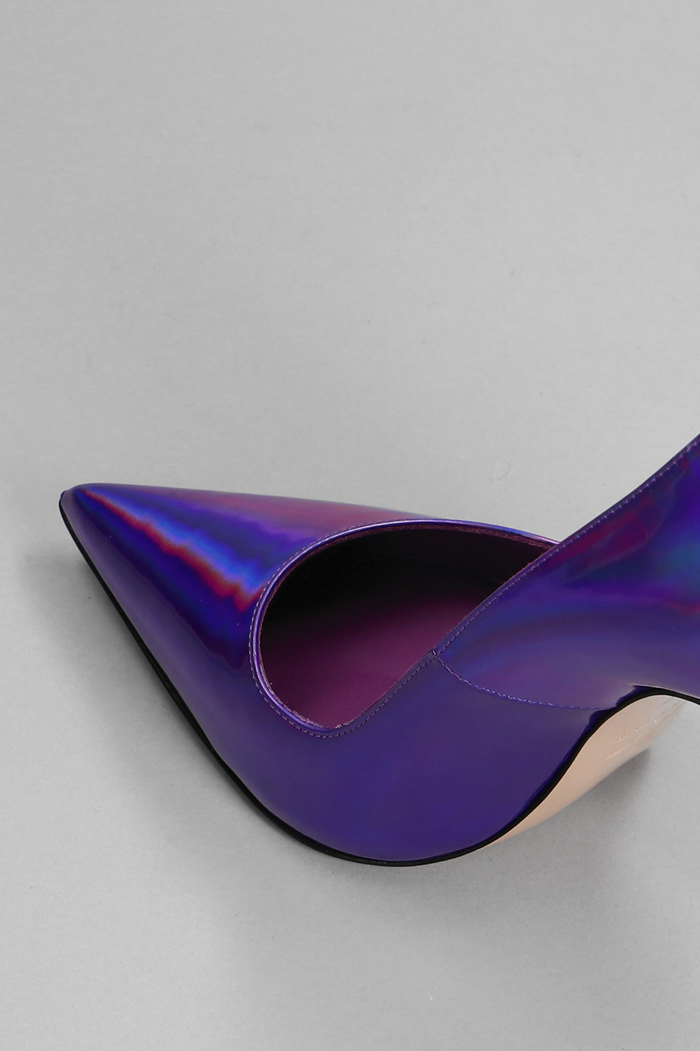 Shop Le Silla Eva 120 Pumps In Viola Patent Leather