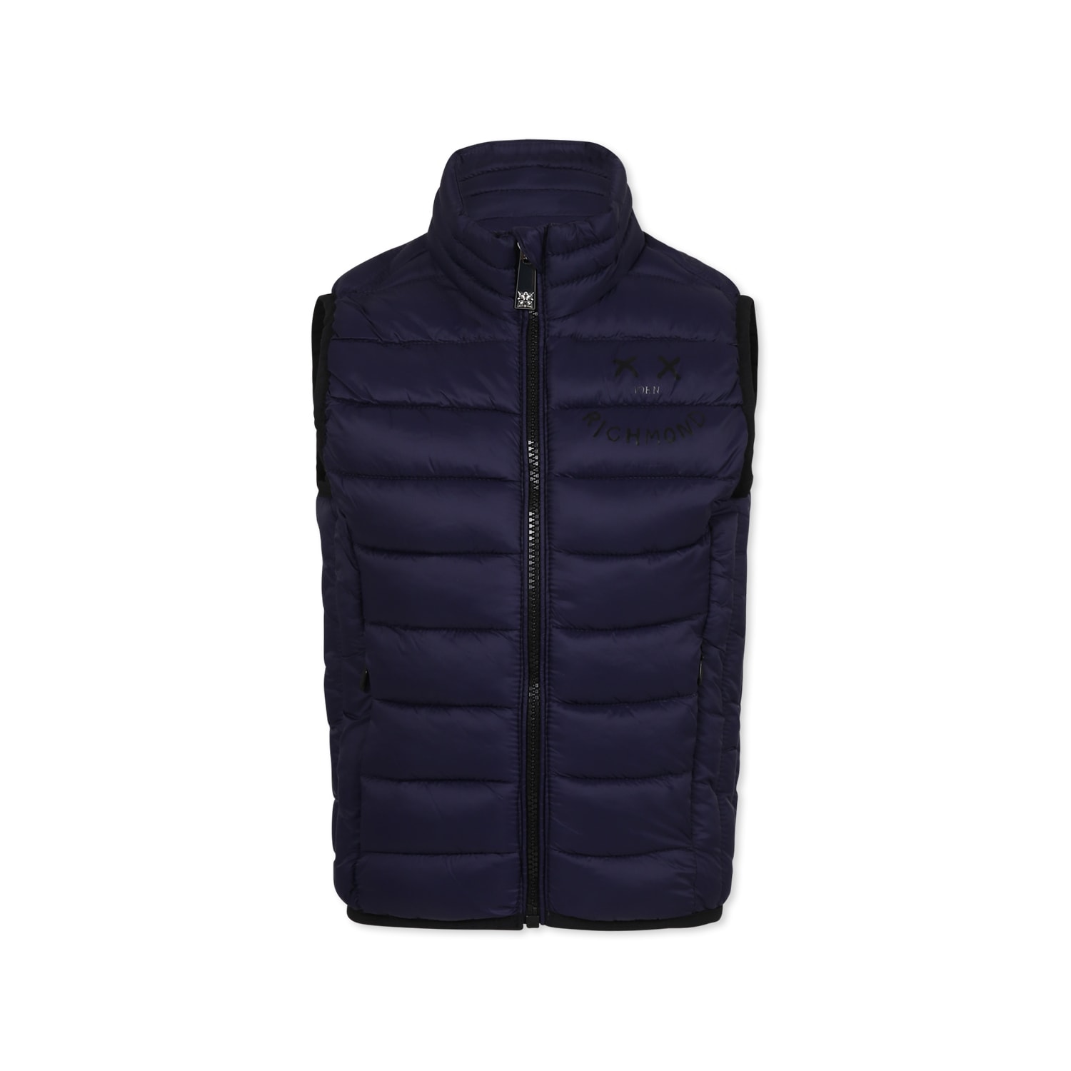 Richmond Blue Vest For Boy With Smiley In Blue