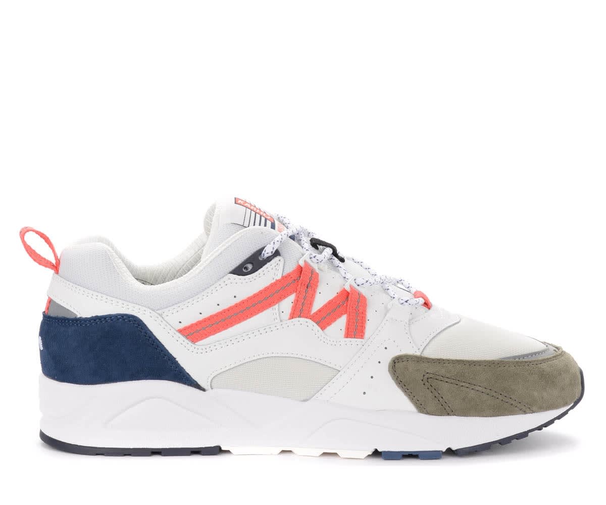Karhu Fusion 2.0 Sneakers In White, Blue And Green