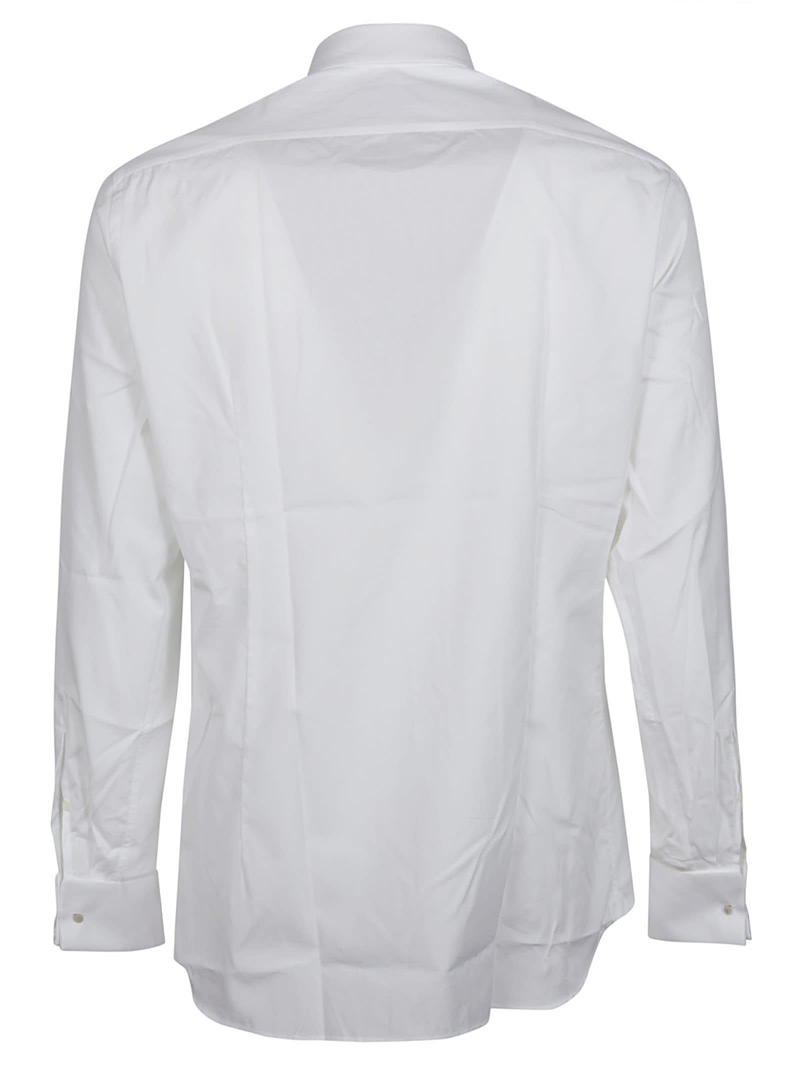 Shop Lardini Long Sleeve Shirt In Bianco
