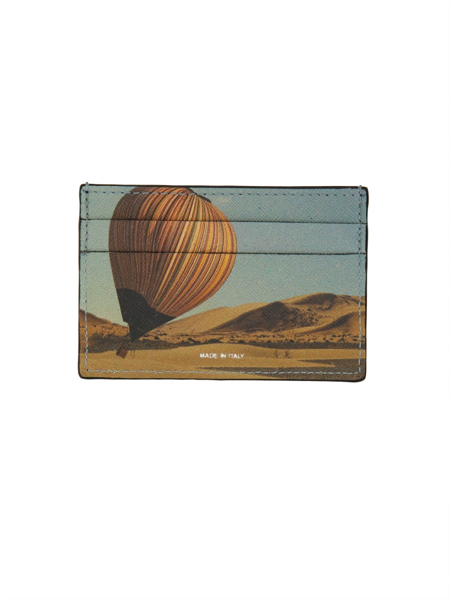 Shop Paul Smith Signature Stripe Balloon Card Holder In Multicolour