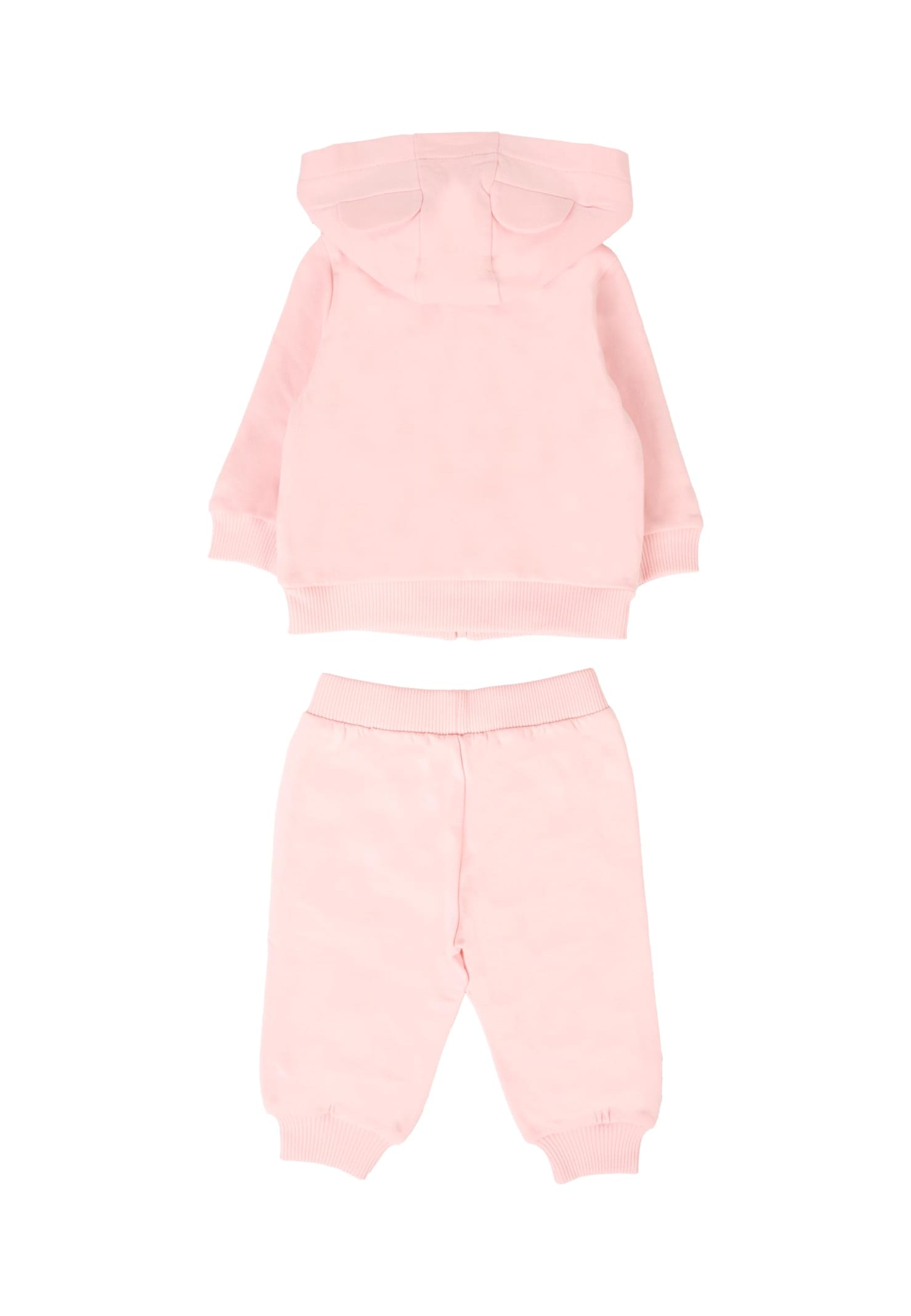 Moschino Pink Suit For Baby Girl With Teddy Bear In Pink
