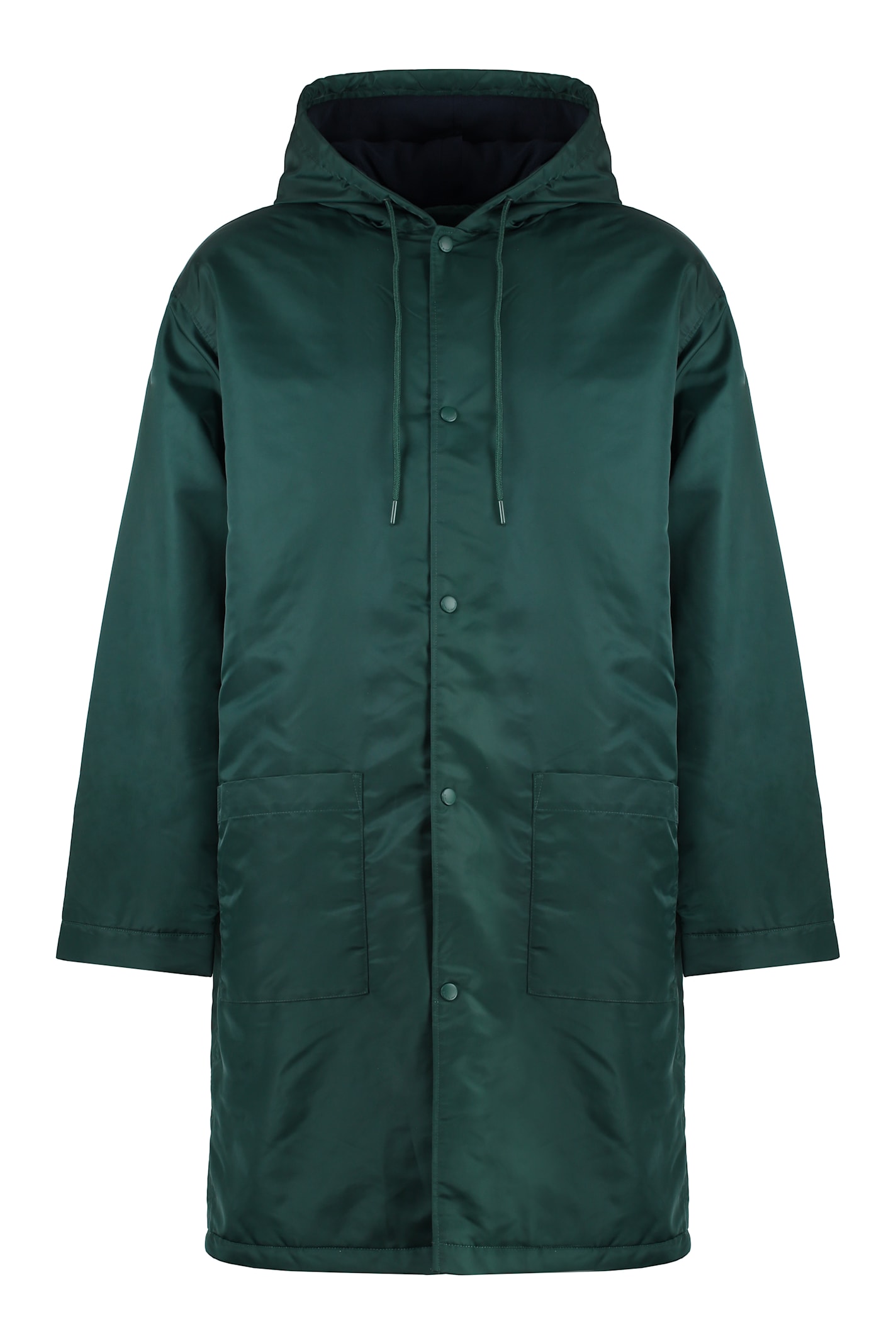 Shop Drôle De Monsieur Slogan Nylon Parka In Green