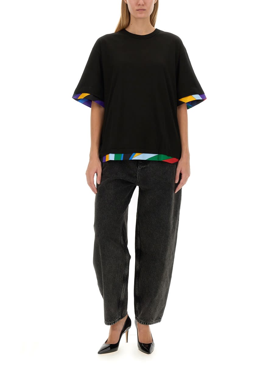 Shop Pucci T-shirt With Logo In Black