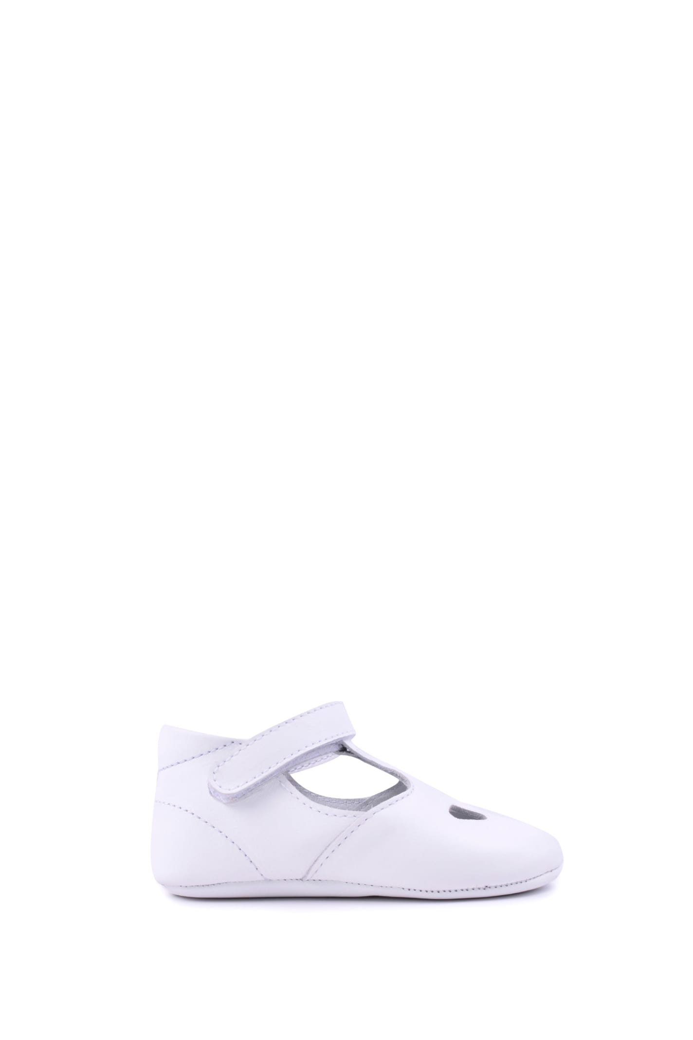 Gallucci Kids' Leather Shoes With Buckle In White