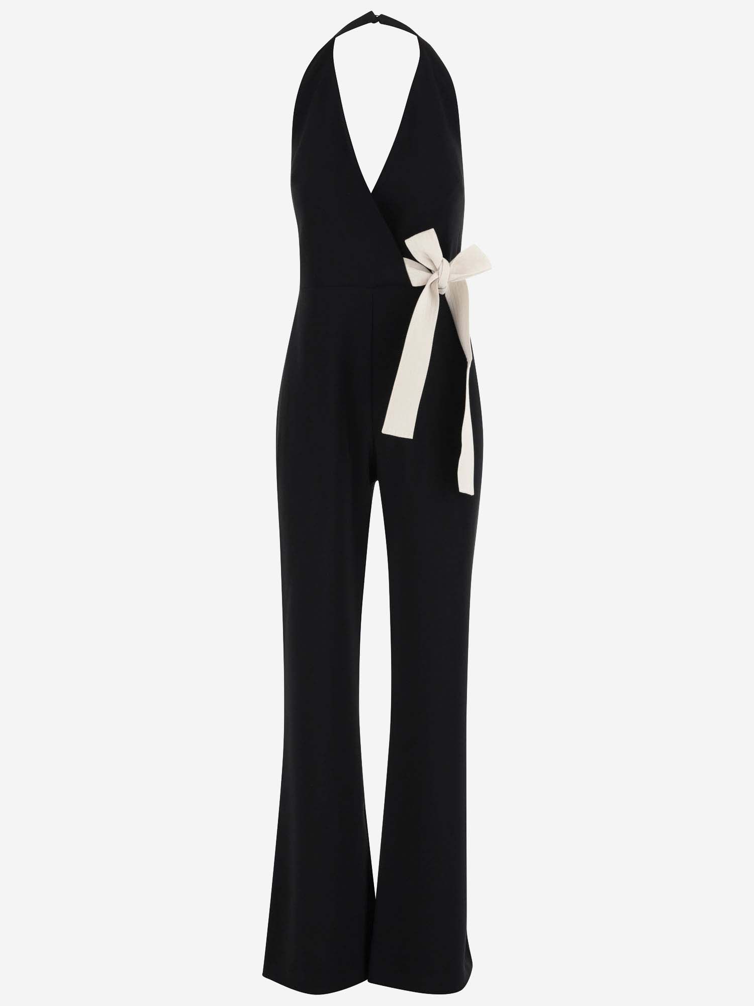 Shop Pinko One-piece Jumpsuit With Bow Detail