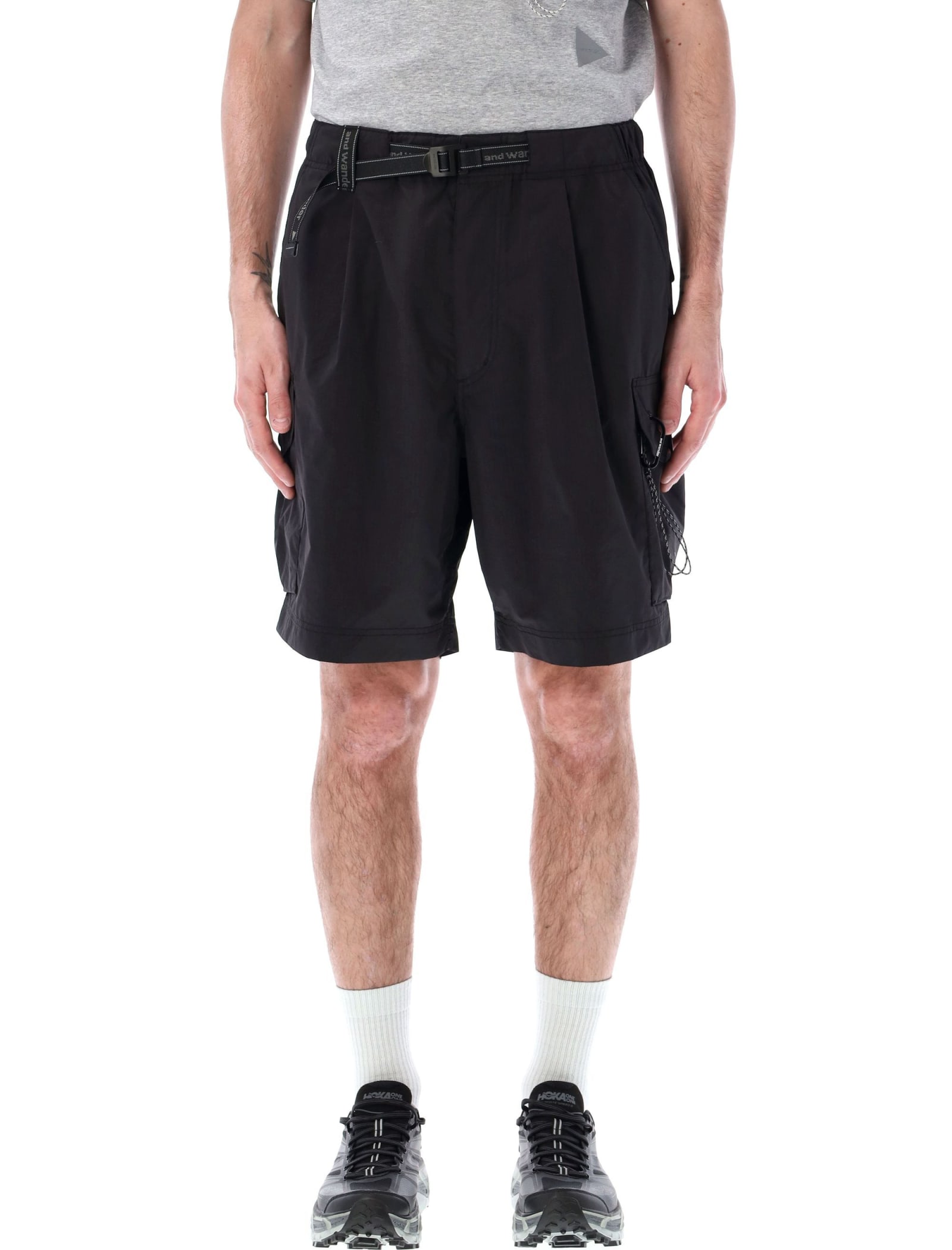Shop And Wander Oversized Cargo Shorts In Black