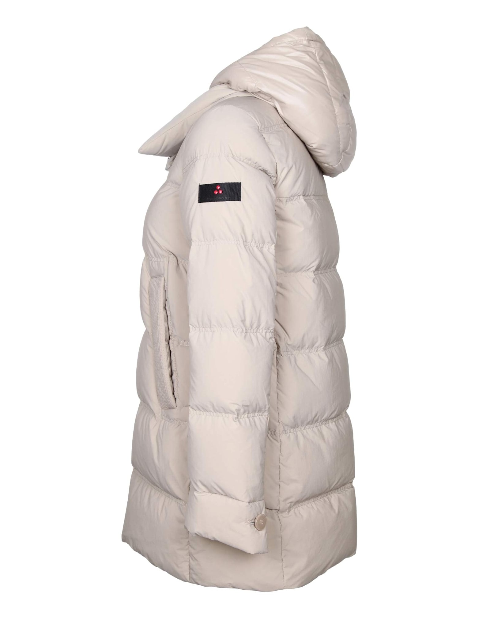 Shop Peuterey Unix ml Bmat Double Fabric Down Jacket Color Beige