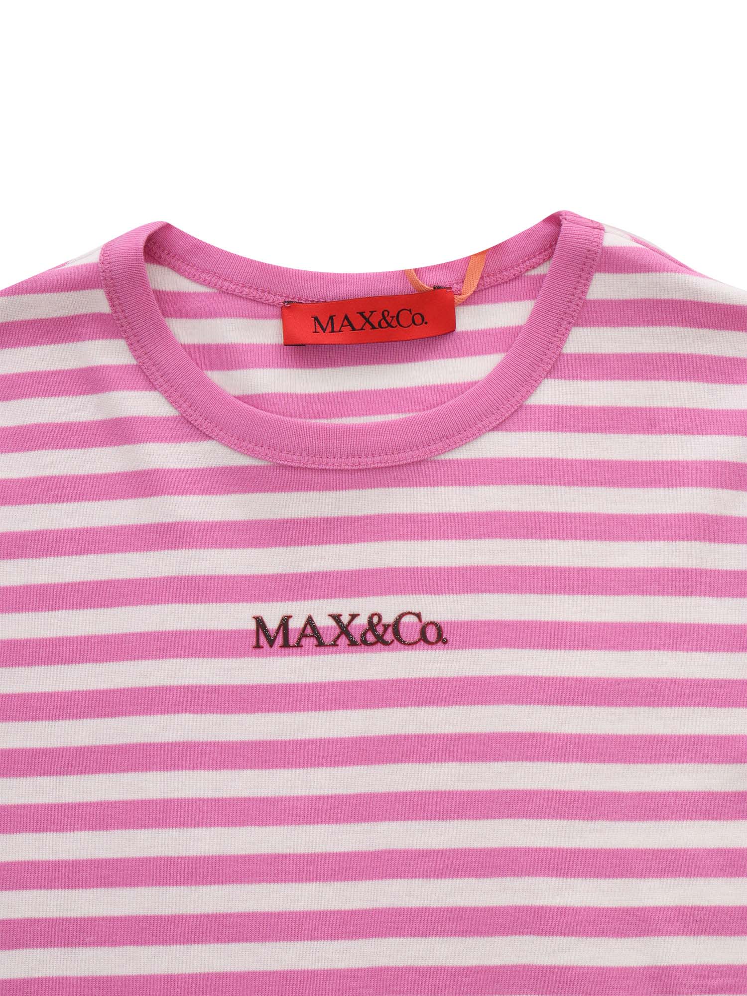 Shop Max&amp;co. Pink Striped T-shirt