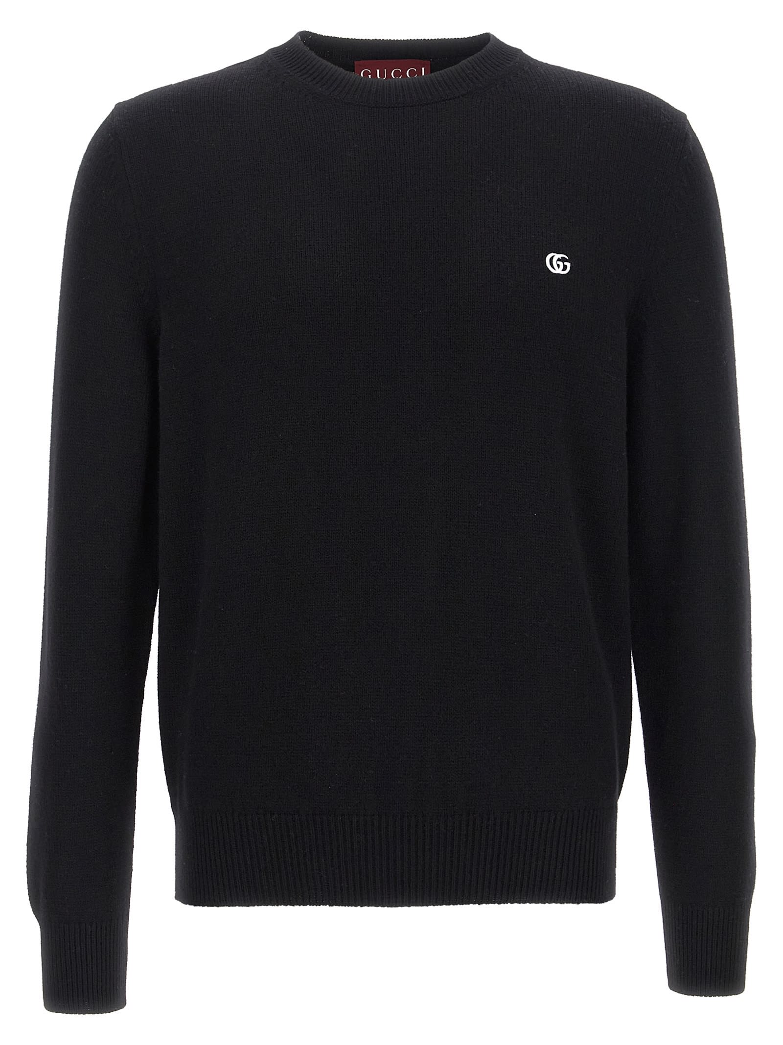 Gucci Logo Sweater Sweaters And Cardigans Black In Black