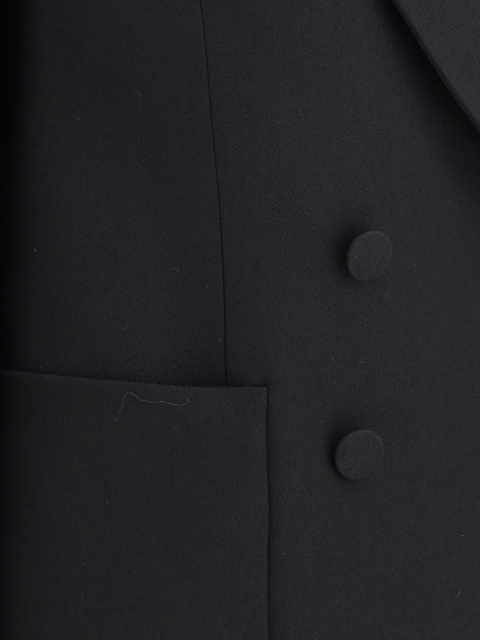 Valentino Double-breasted Blazer With Wide Peak Lapels