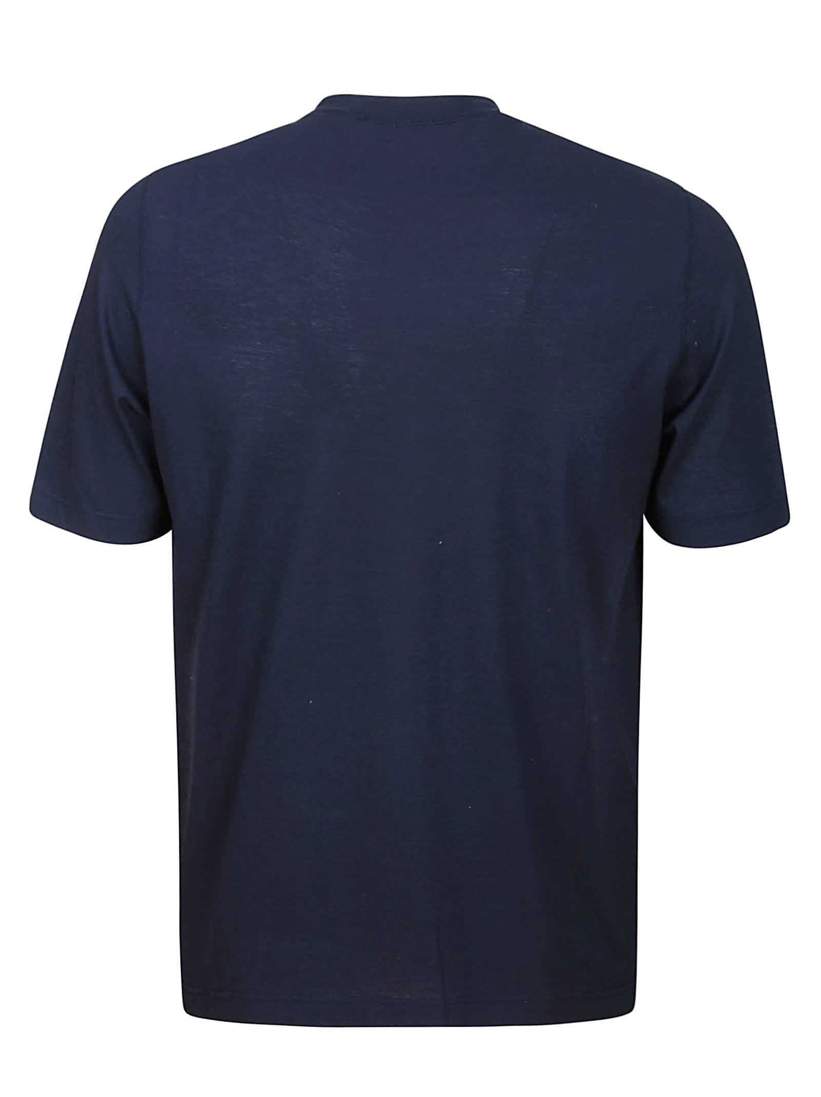 Filippo De Laurentiis Cotton T-shirt In Blue