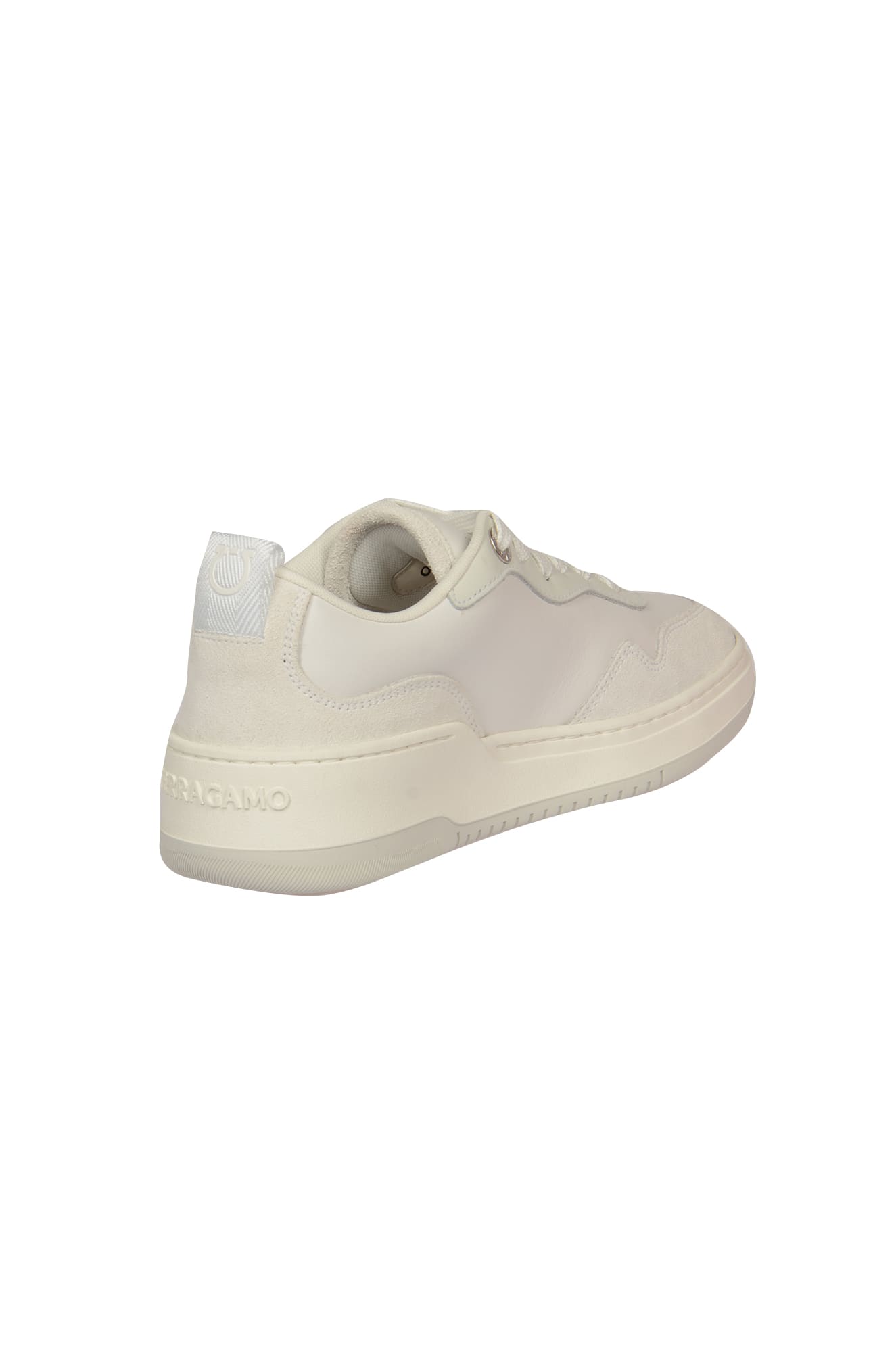 Shop Ferragamo Dania Sneakers In Optic White