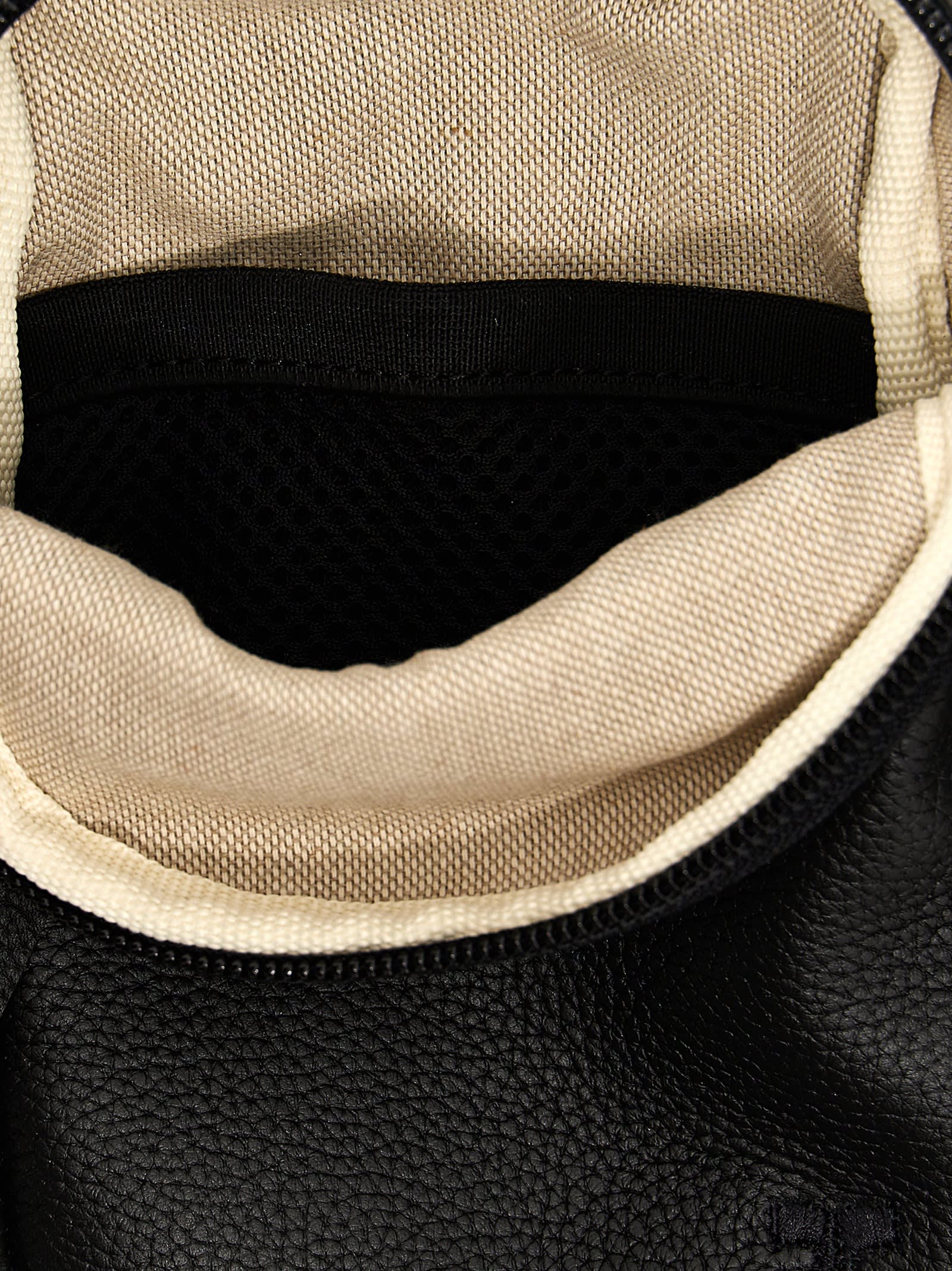 Shop Courrèges Canvas 01 Crossbody Bag In Black