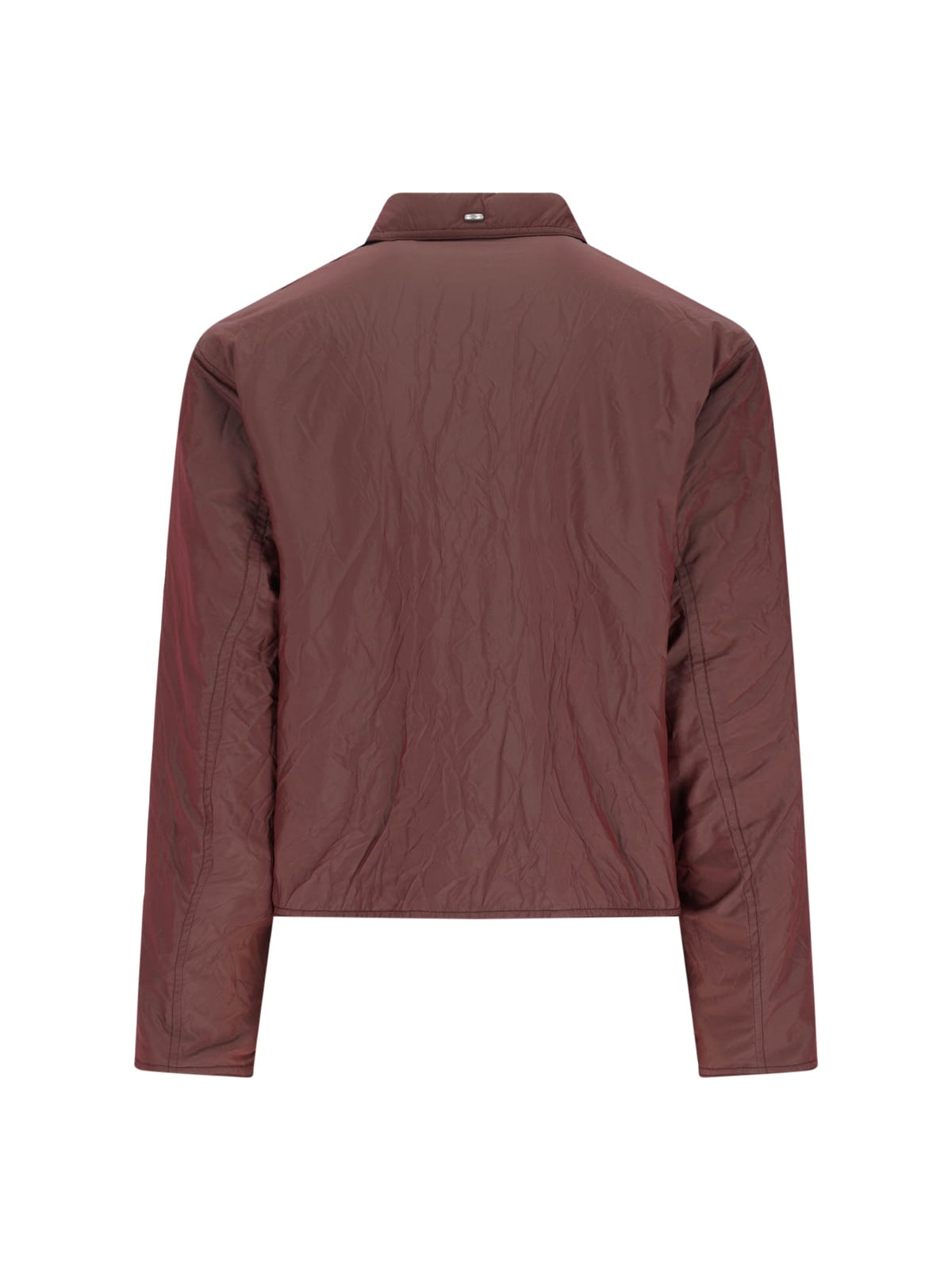 Our Legacy Bomber Jacket In Red Polyamide In Multi