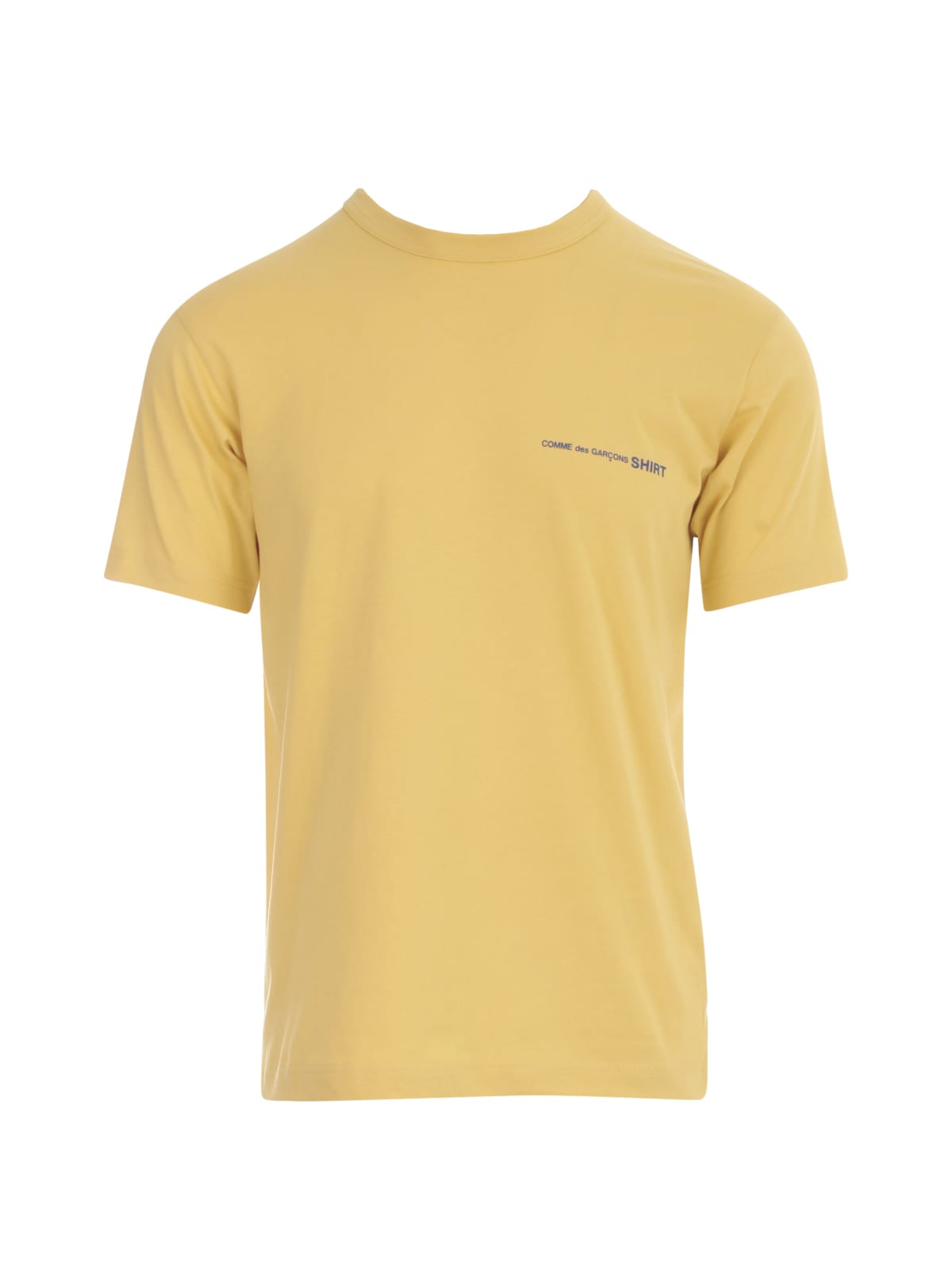 Comme des Garçons Shirt Cotton Jersey Plain W/front Print Logo Cdg Shirt