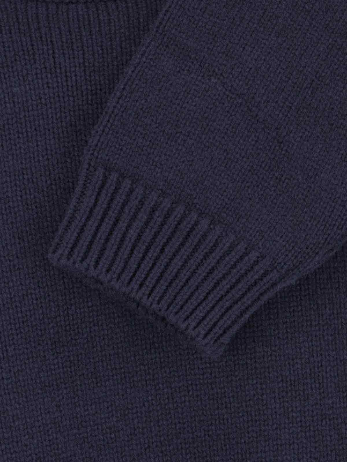 Shop Studio Nicholson Basic Sweater Hemyl In Blue