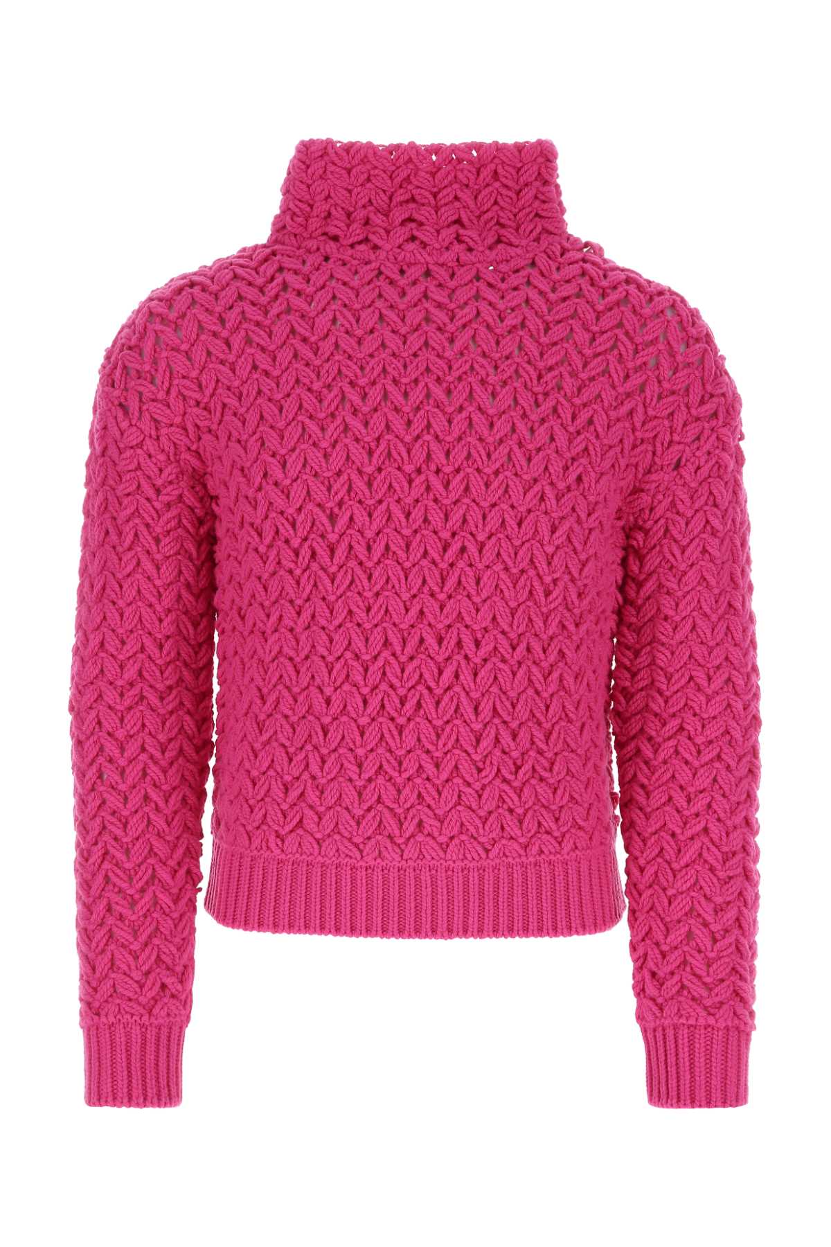 Shop Valentino Pink Pp Wool Sweater In Uwt