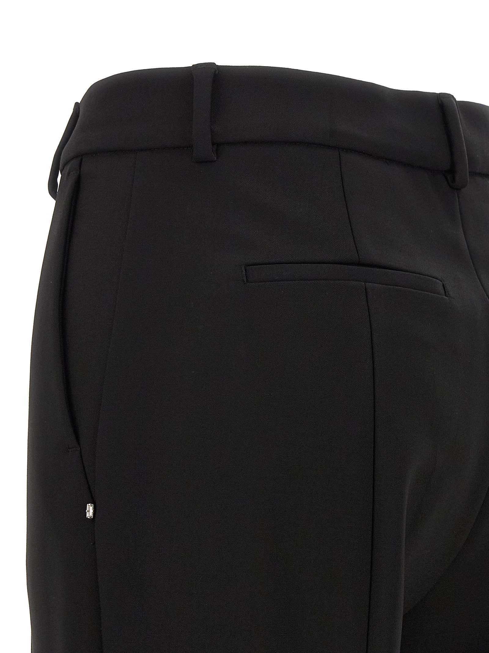 Sportmax Trousers Featuring Back And Side Pockets In Black