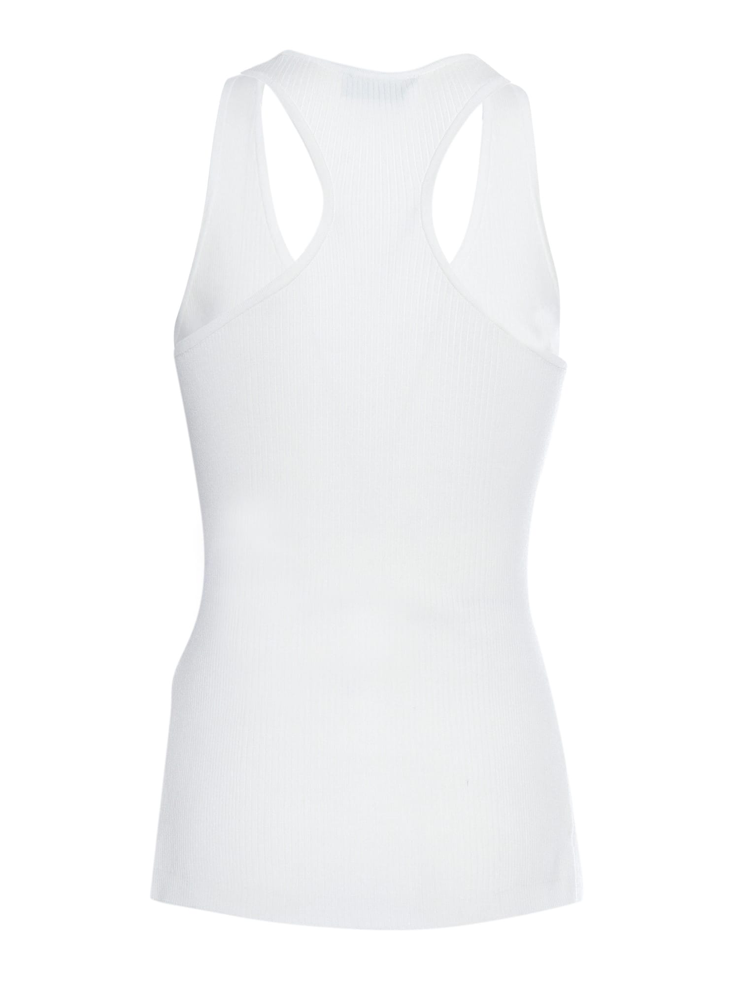 Elisabetta Franchi Tricot Top In Ivory