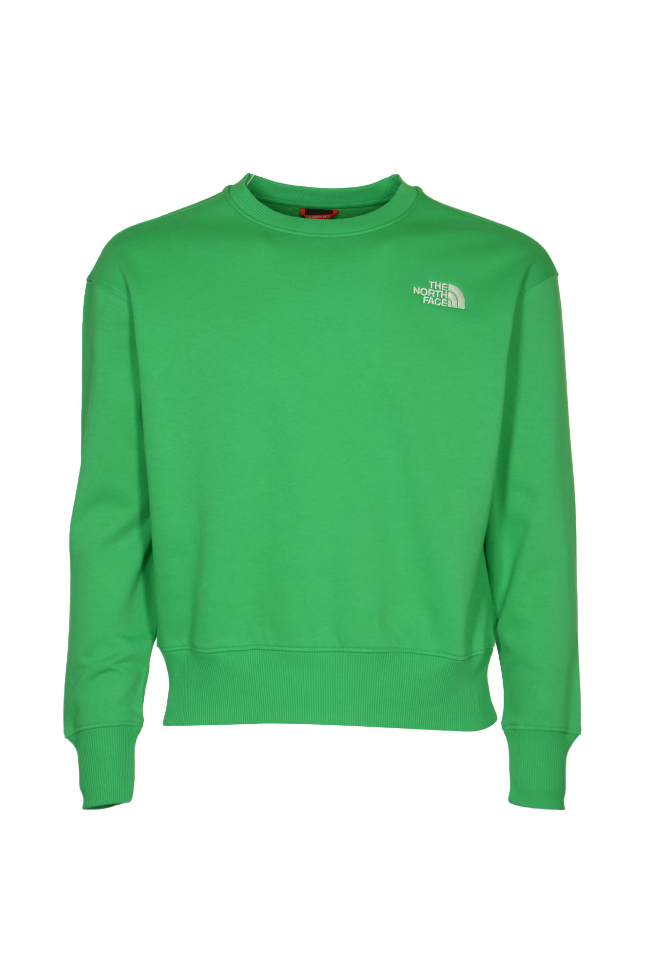Shop The North Face Essential Crewneck Sweatshirt In Optic Emerald