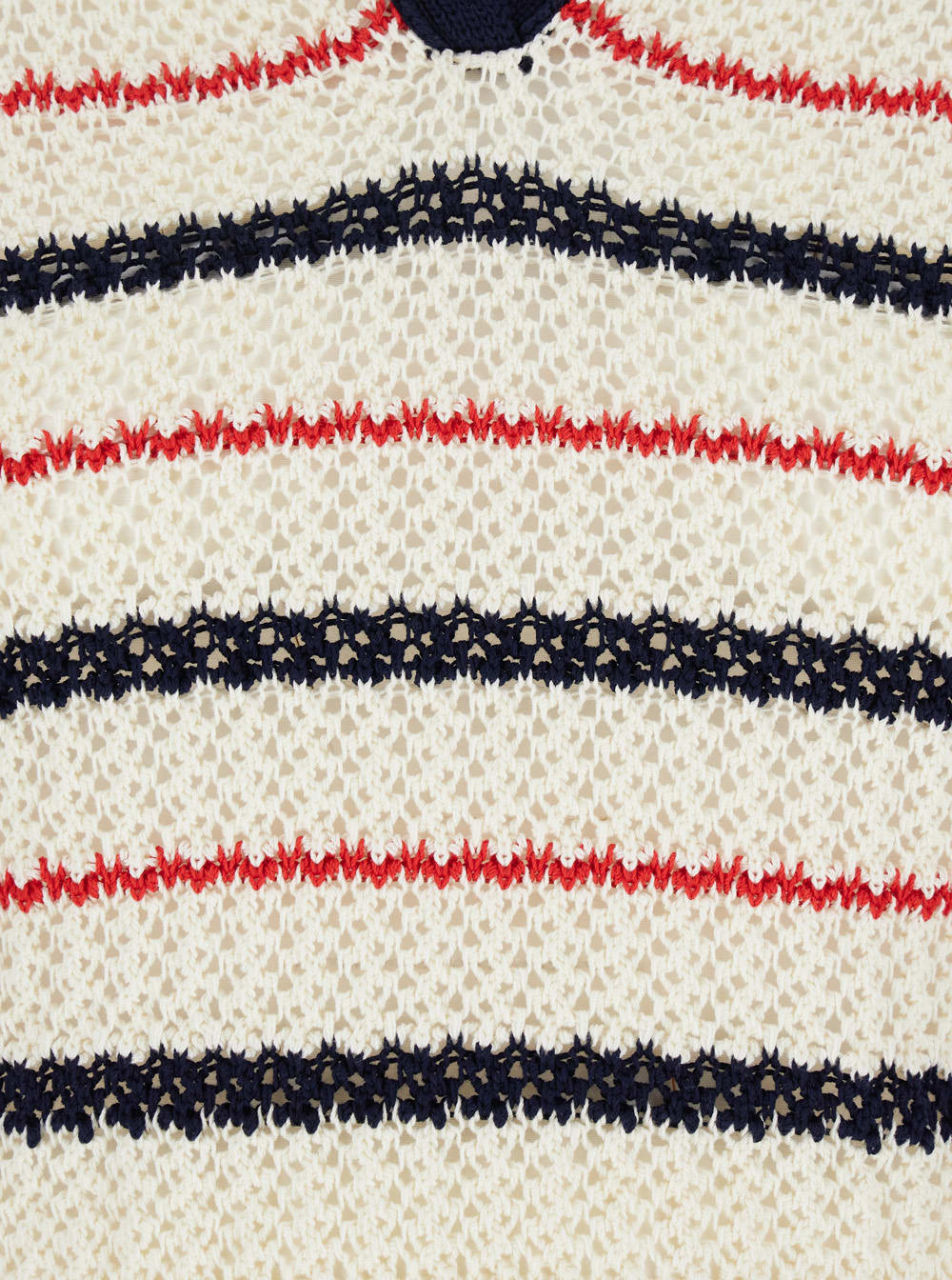 PT TORINO MULTICOLOR V-NECK SWEATER WITH ALL-OVER STRIPED MOTIF IN COTTON WOMAN
