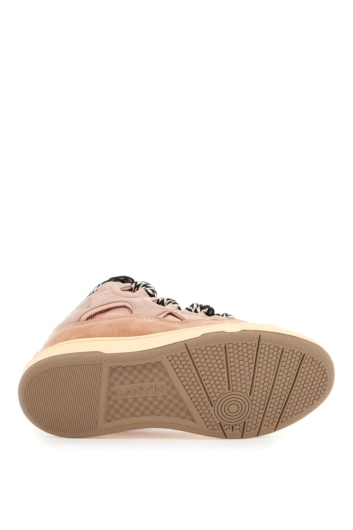 Shop Lanvin Curb Sneakers In Pale Pink (pink)