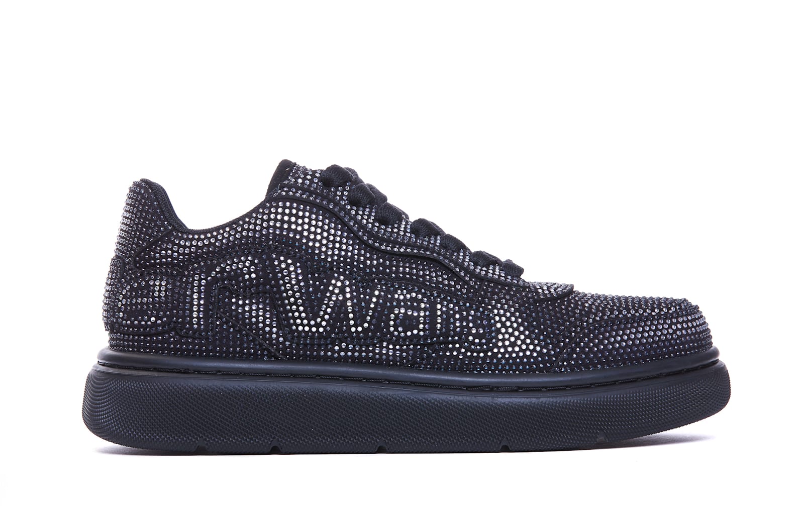 Logo Sneakers With Rhinestones