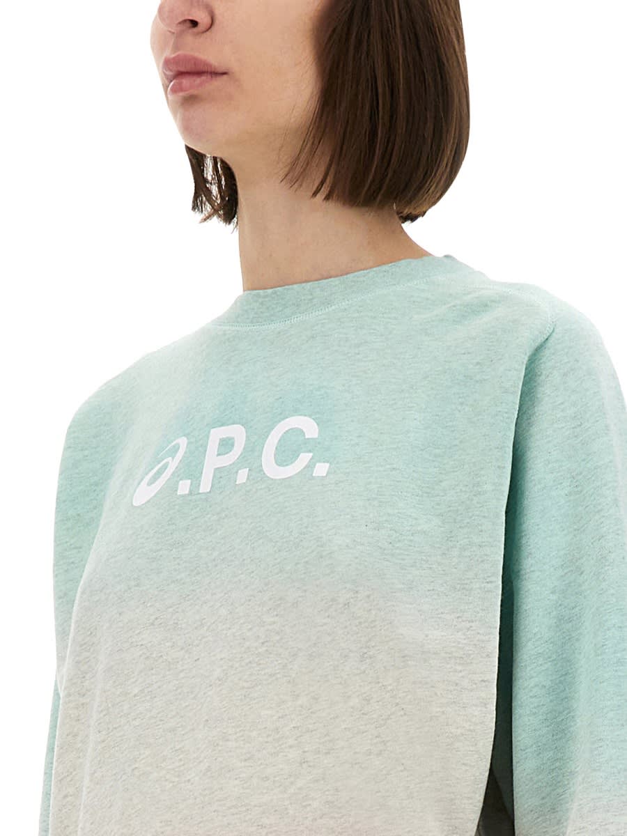 Shop Asics Stone Sweatshirt In Multicolour