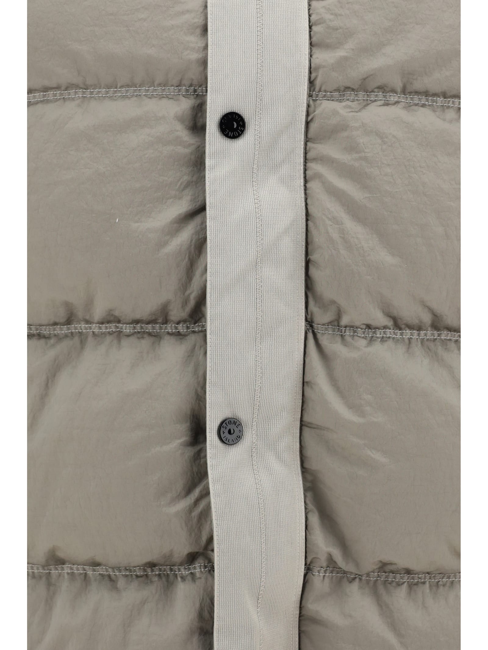 Shop Stone Island Down Jacket In Plaster