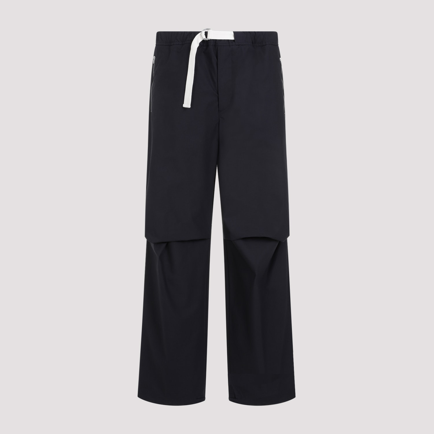 Shop Jil Sander Trousers In Navy